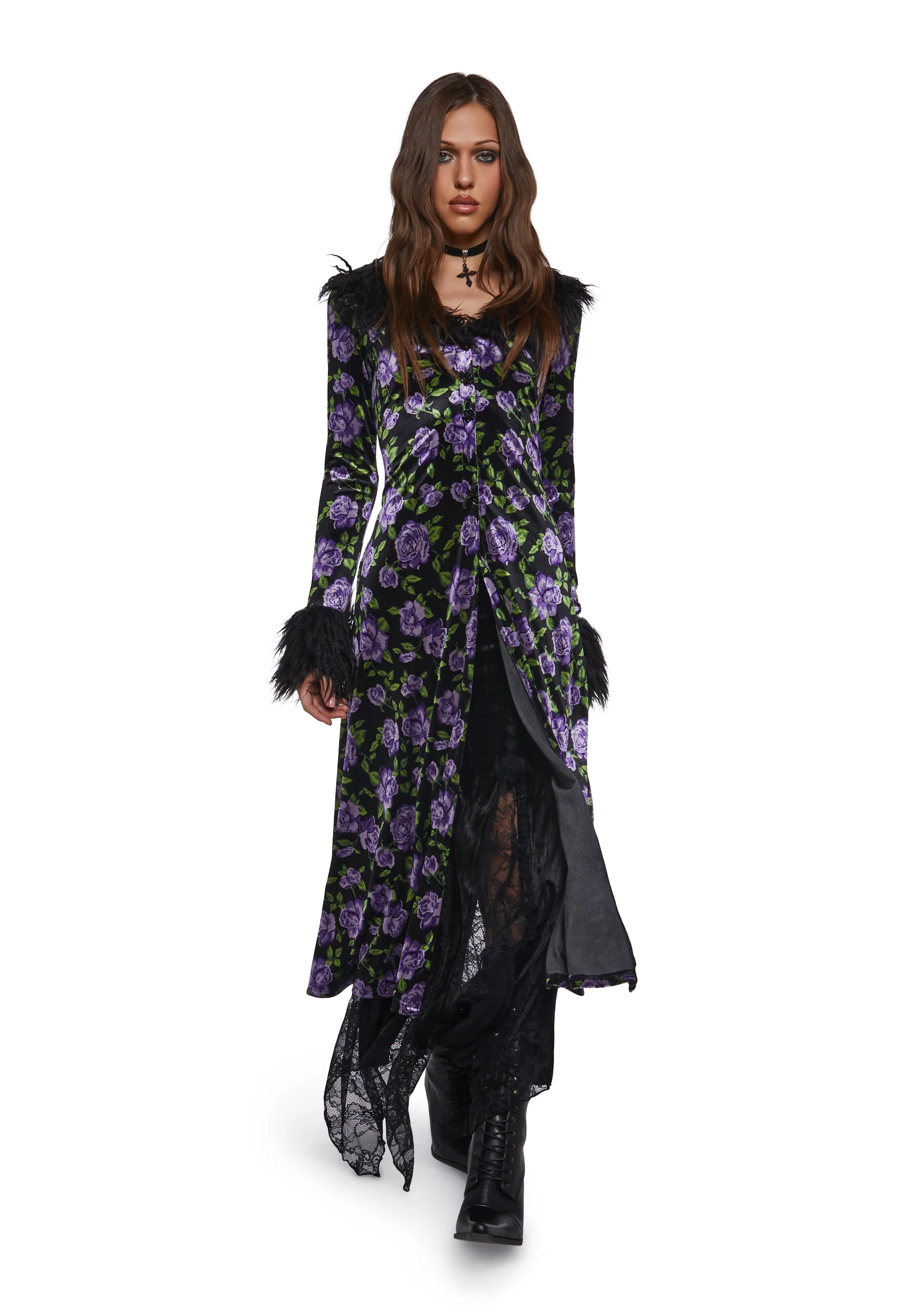 Floral Velvet Duster - Image 6