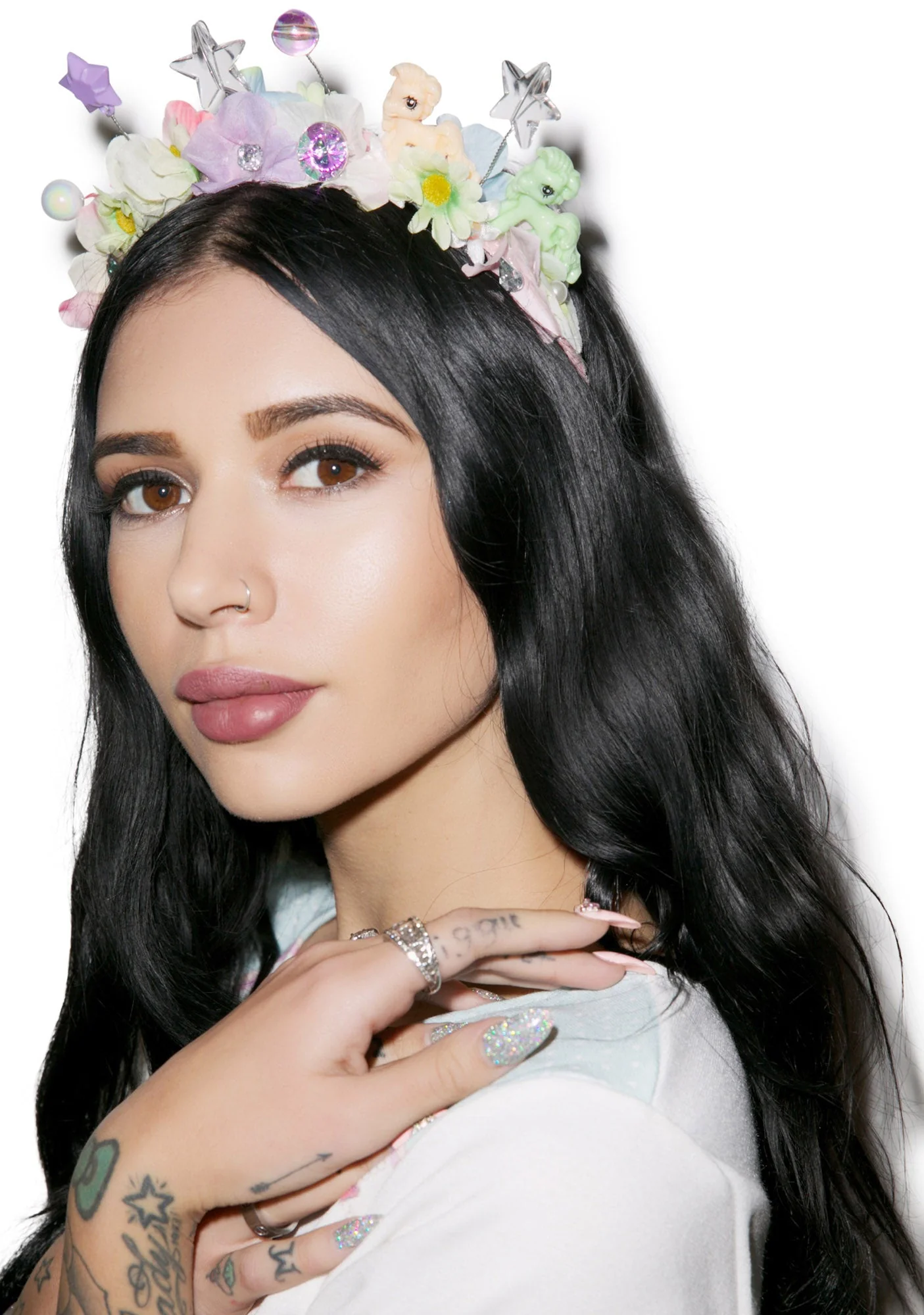 Flower Bomb Headband - Purple - Image 5
