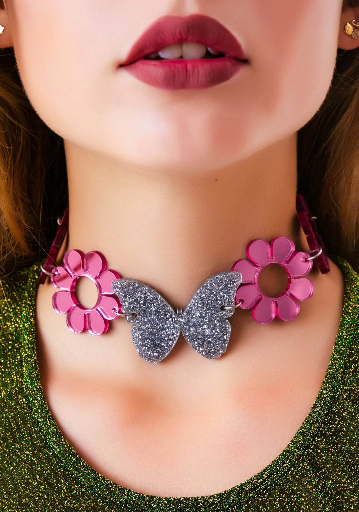 Flower Child Choker - Silver - Image 5