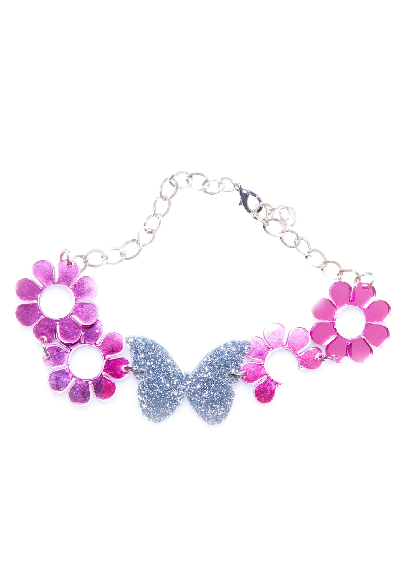 Flower Child Choker - Silver - Image 6