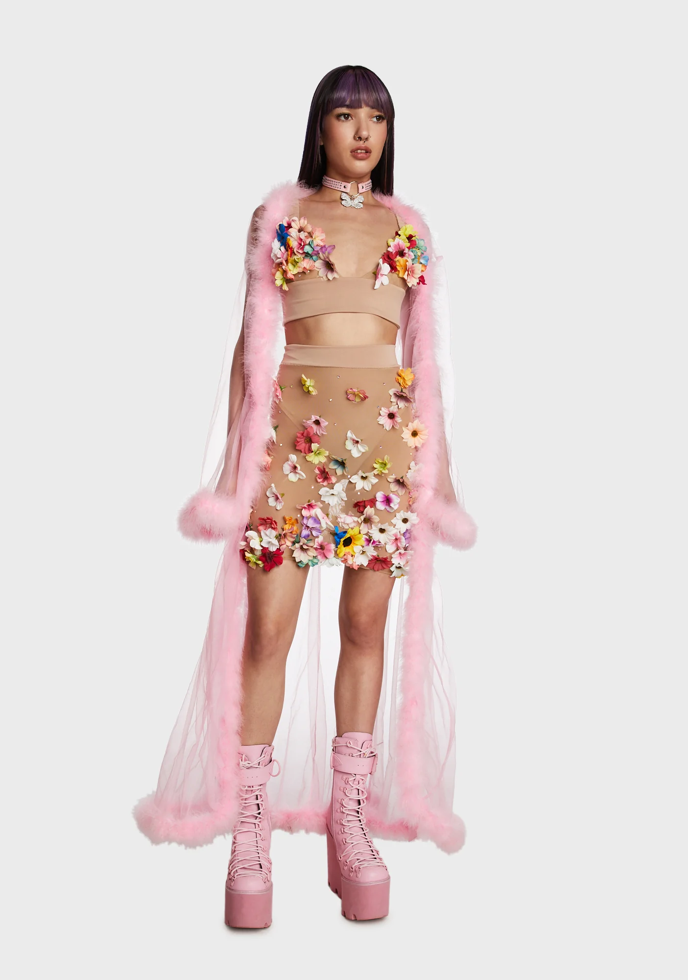 Flower Power Mini Skirt - Image 3