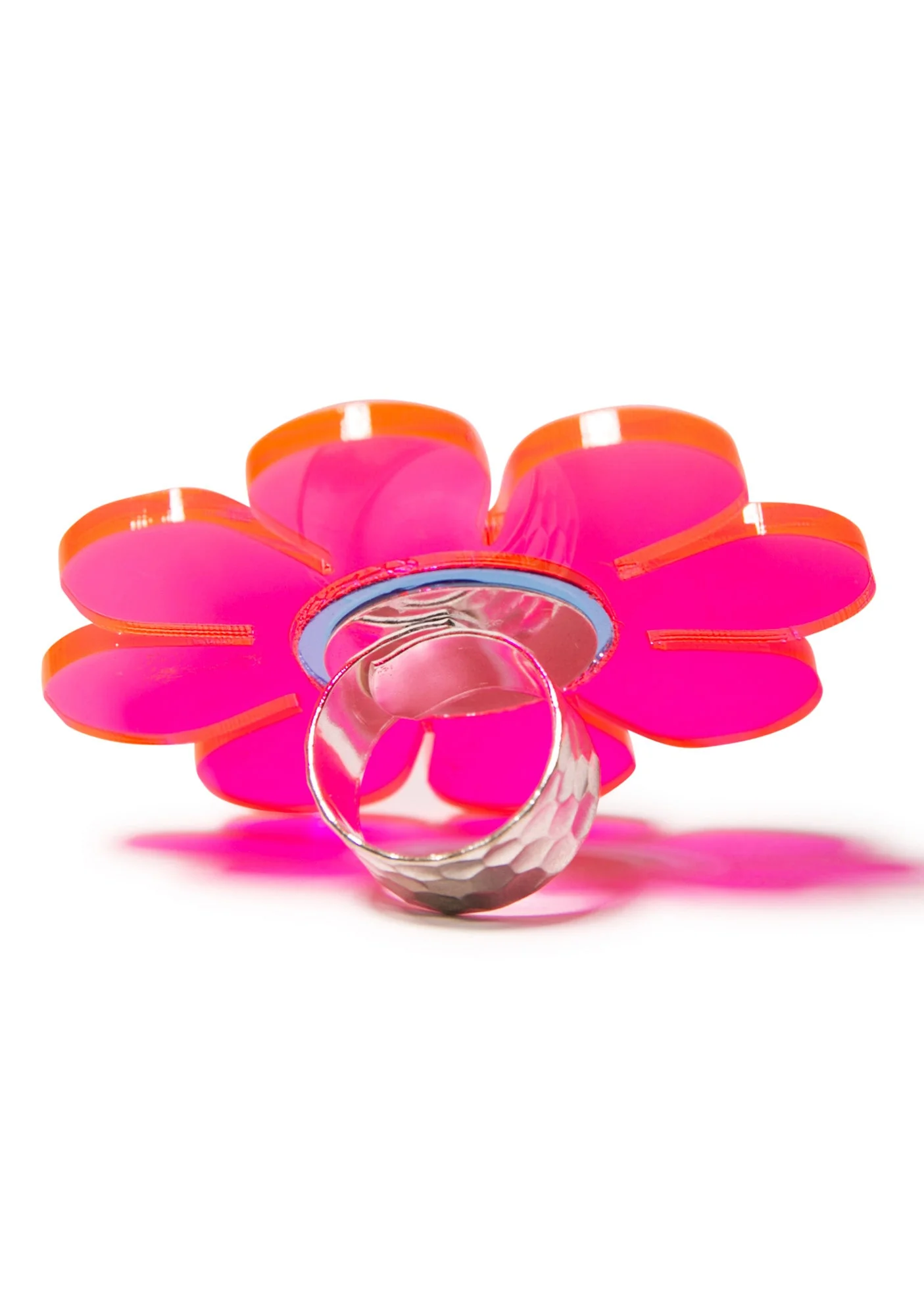 Flower Power Ring - Dark Pink - Image 10