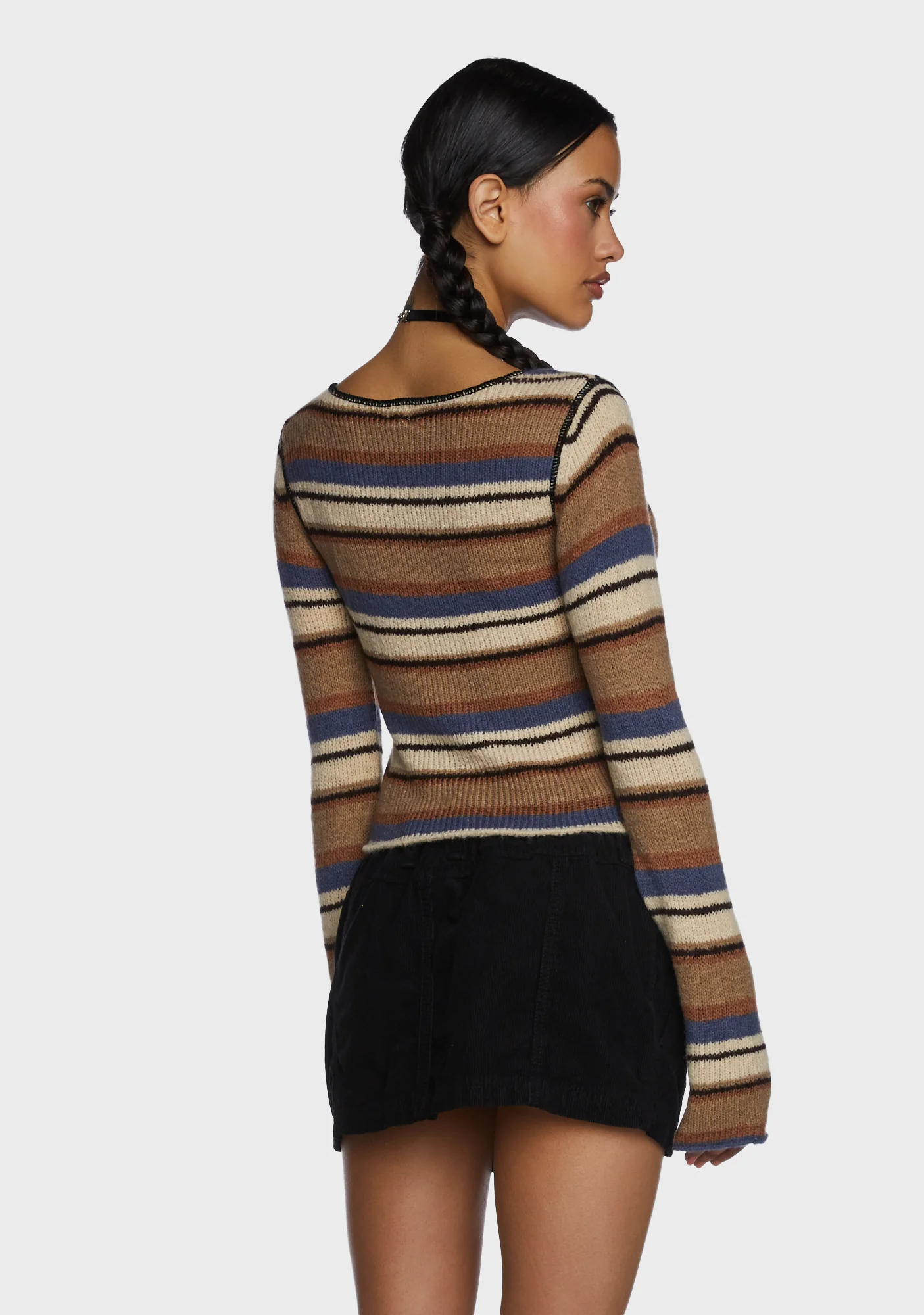 Flute Sleeve Knit Jumper - Image 4