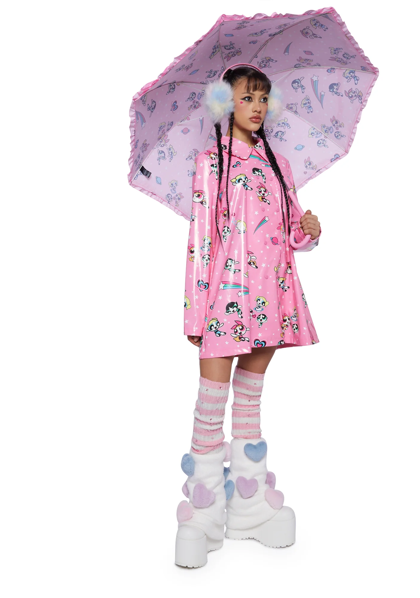 Fly Girls Vinyl Rain Coat - Image 2
