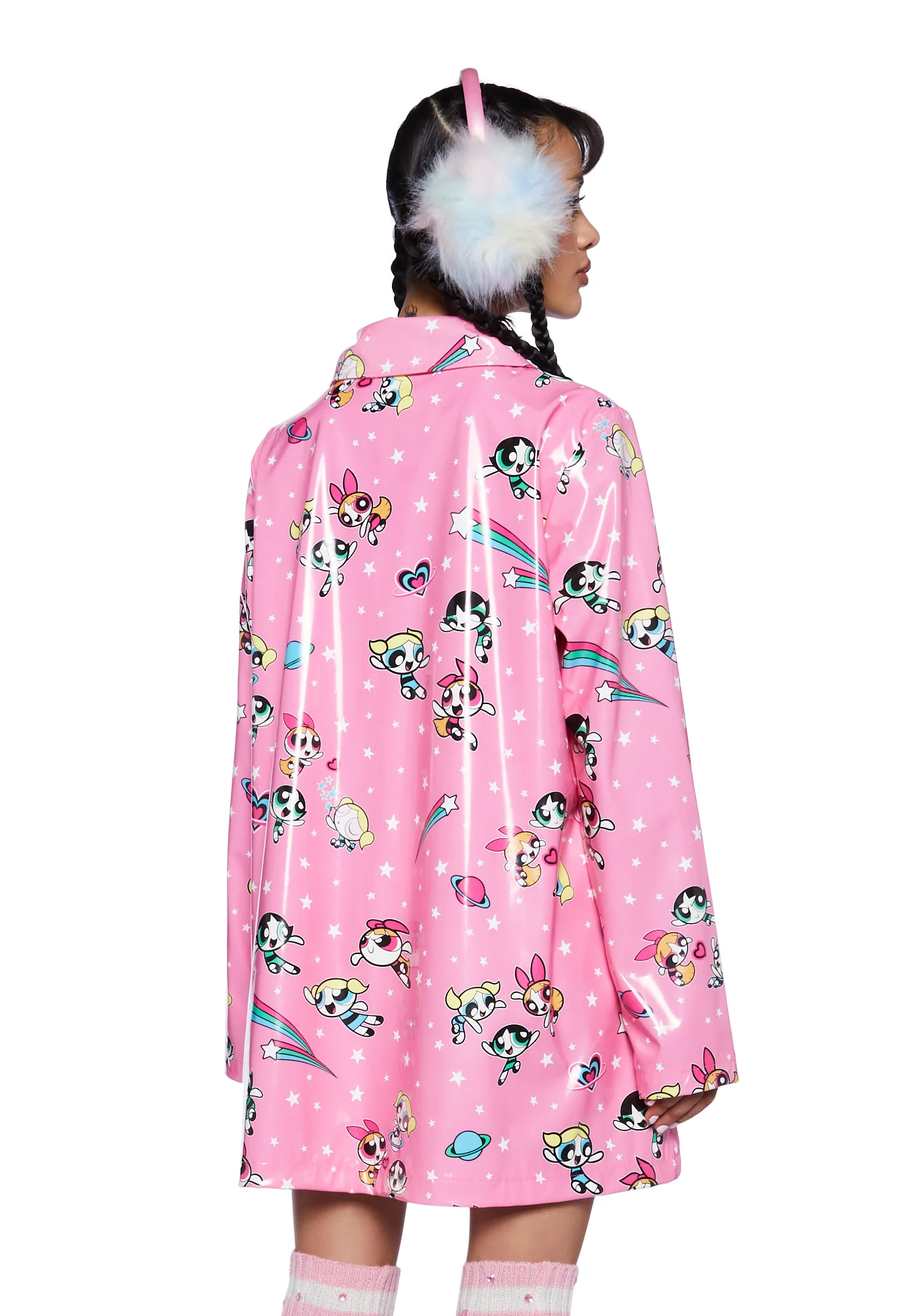 Fly Girls Vinyl Rain Coat - Image 4