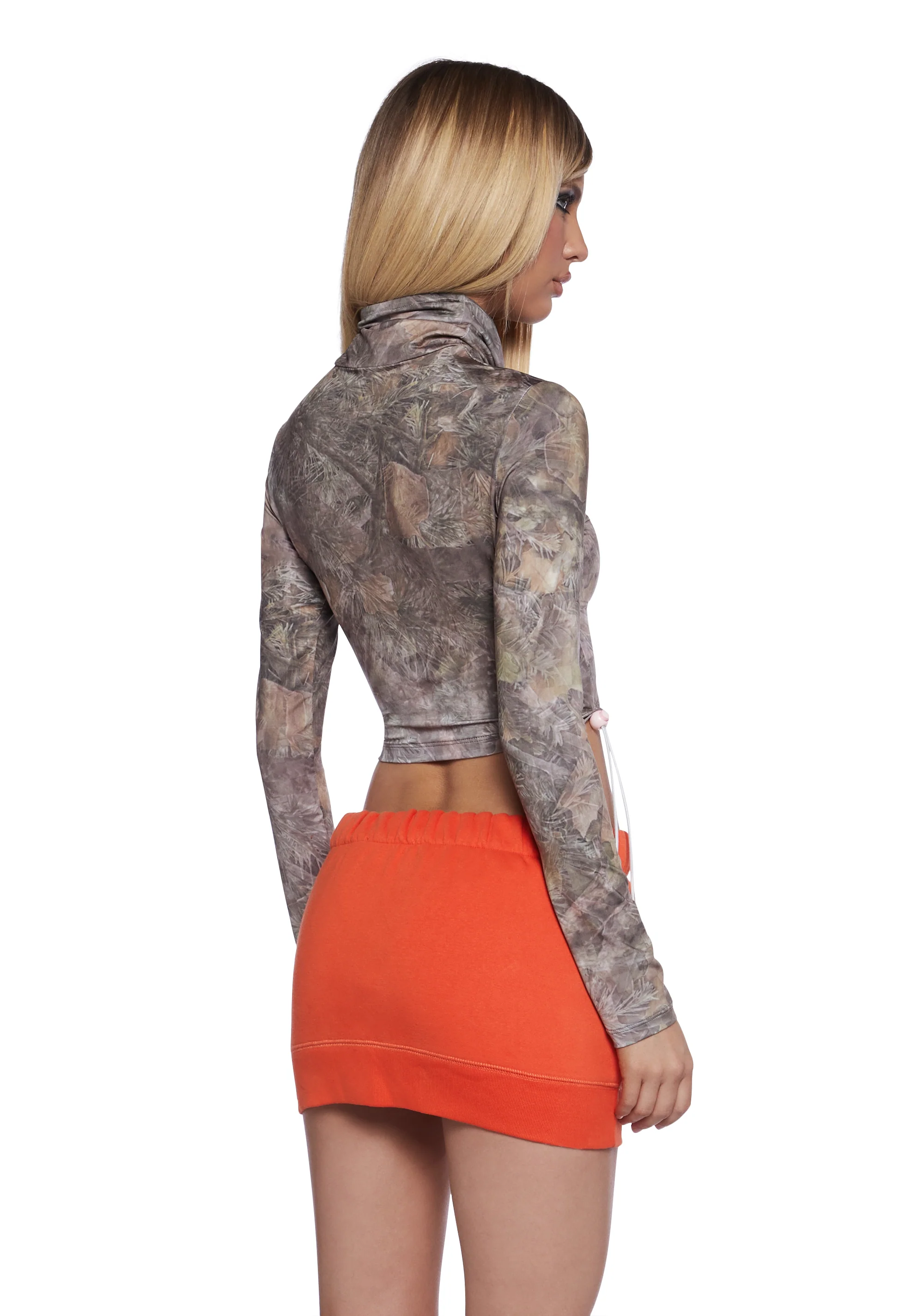 Fog Bandana Long Sleeve Crop Top - Image 5