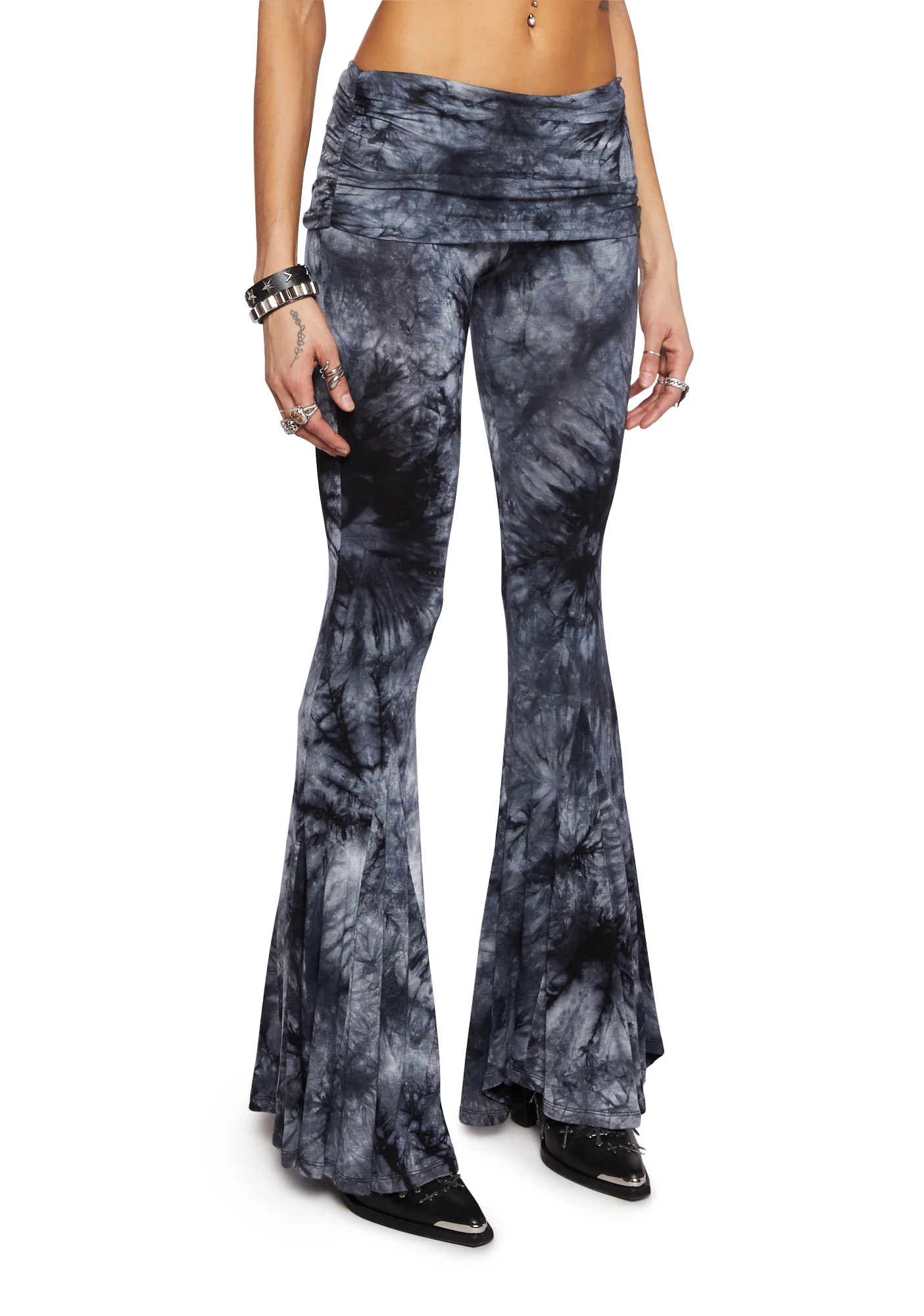 Dew Morning Flare Pants- Grey - Image 3