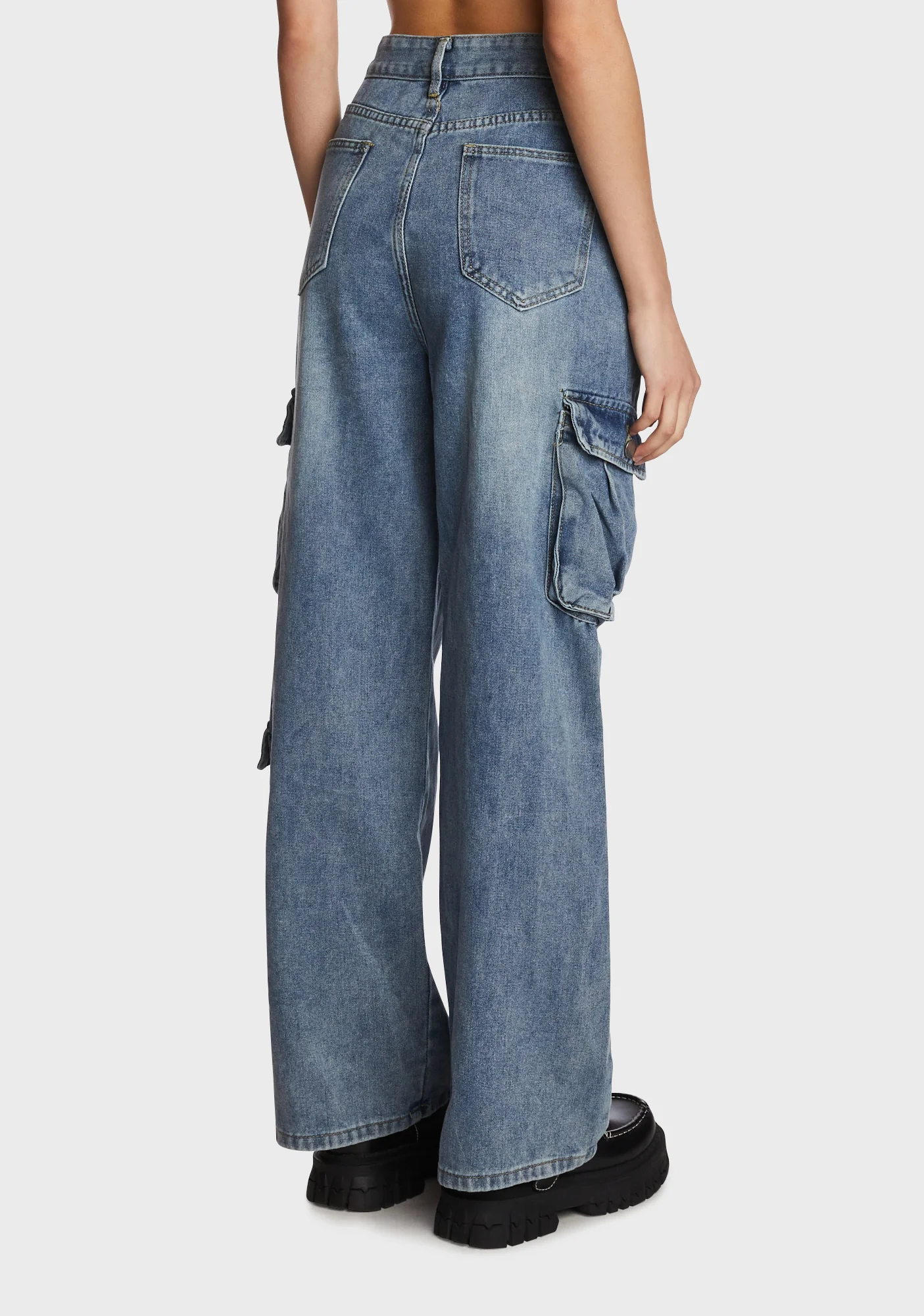 Follow Me Back Cargo Jeans - Image 5