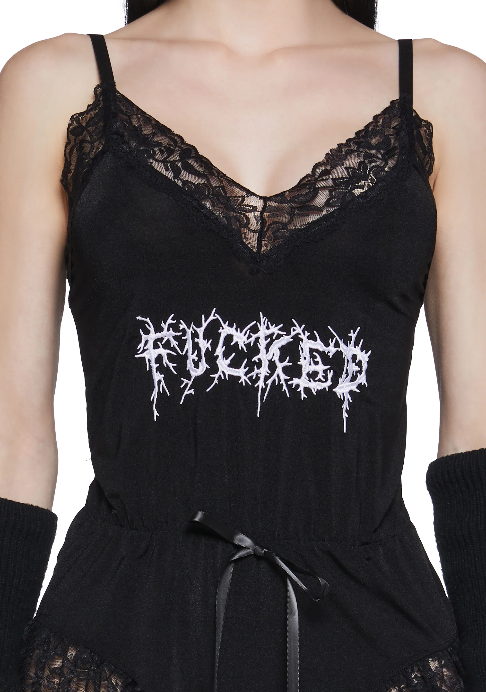 For Sure Embroidered Teddy - Image 5