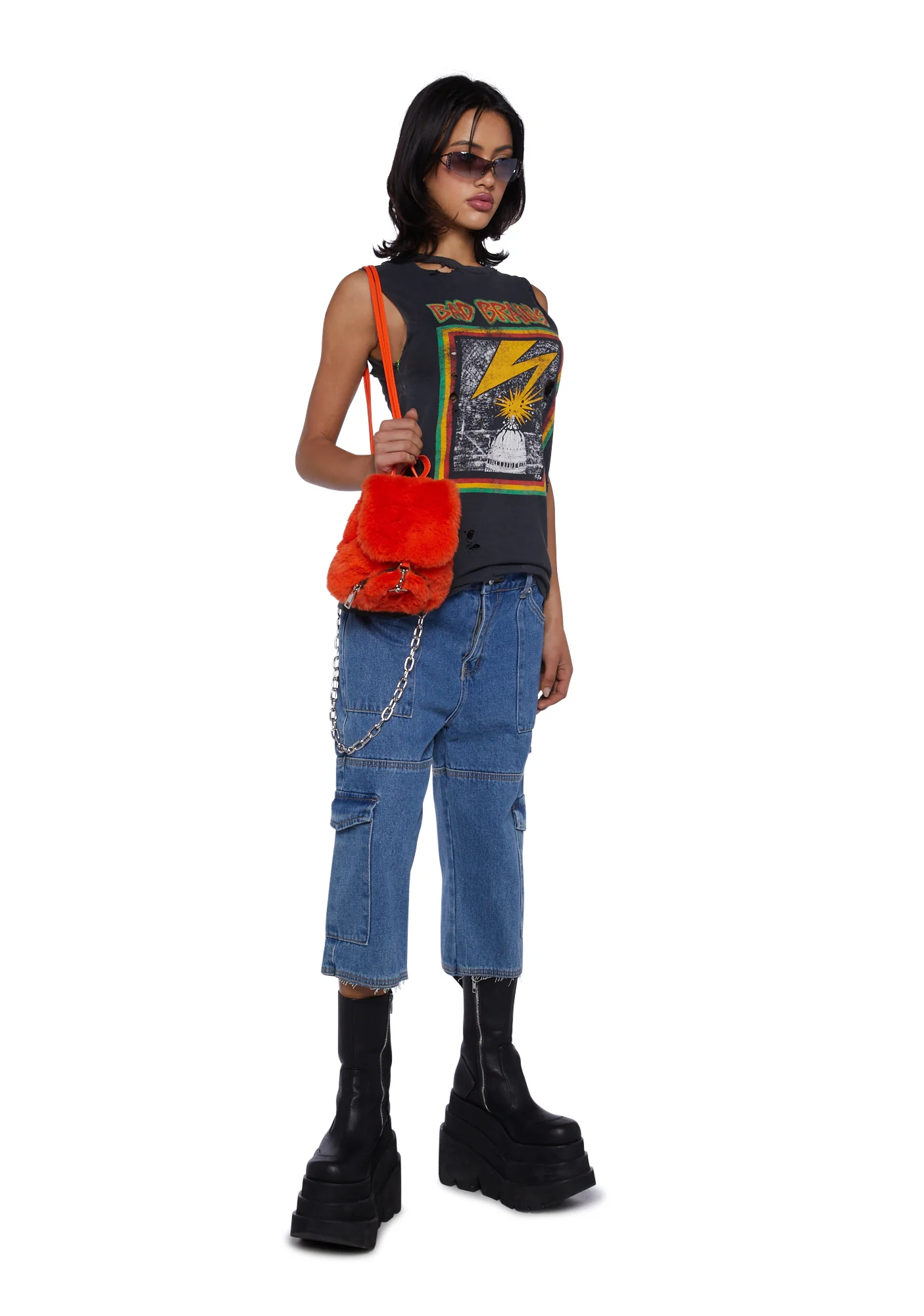 Force Of Destruction Mini Backpack - Orange - Image 6