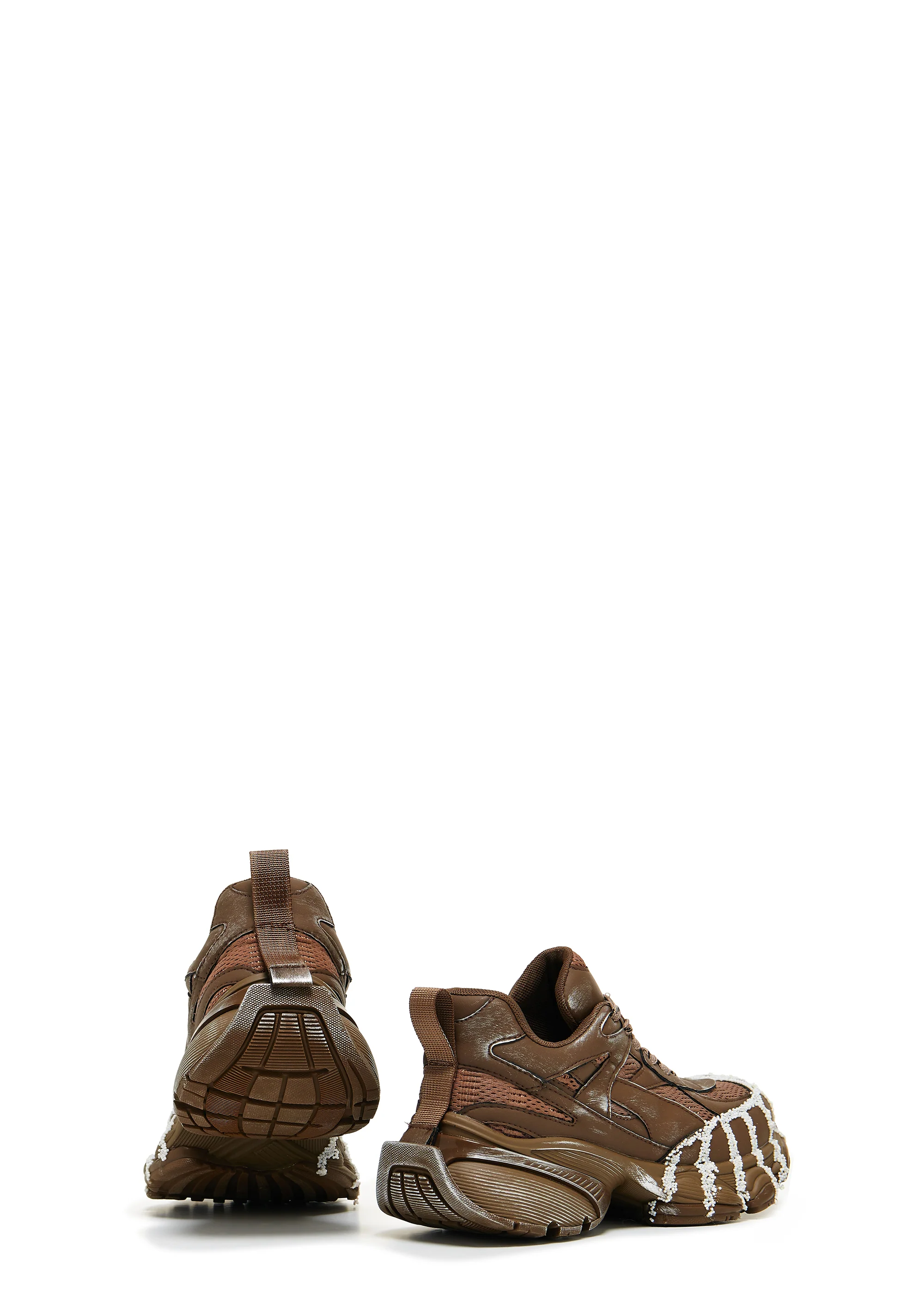 Forest Lines Mega Chunky Trainers - Khaki - Image 4