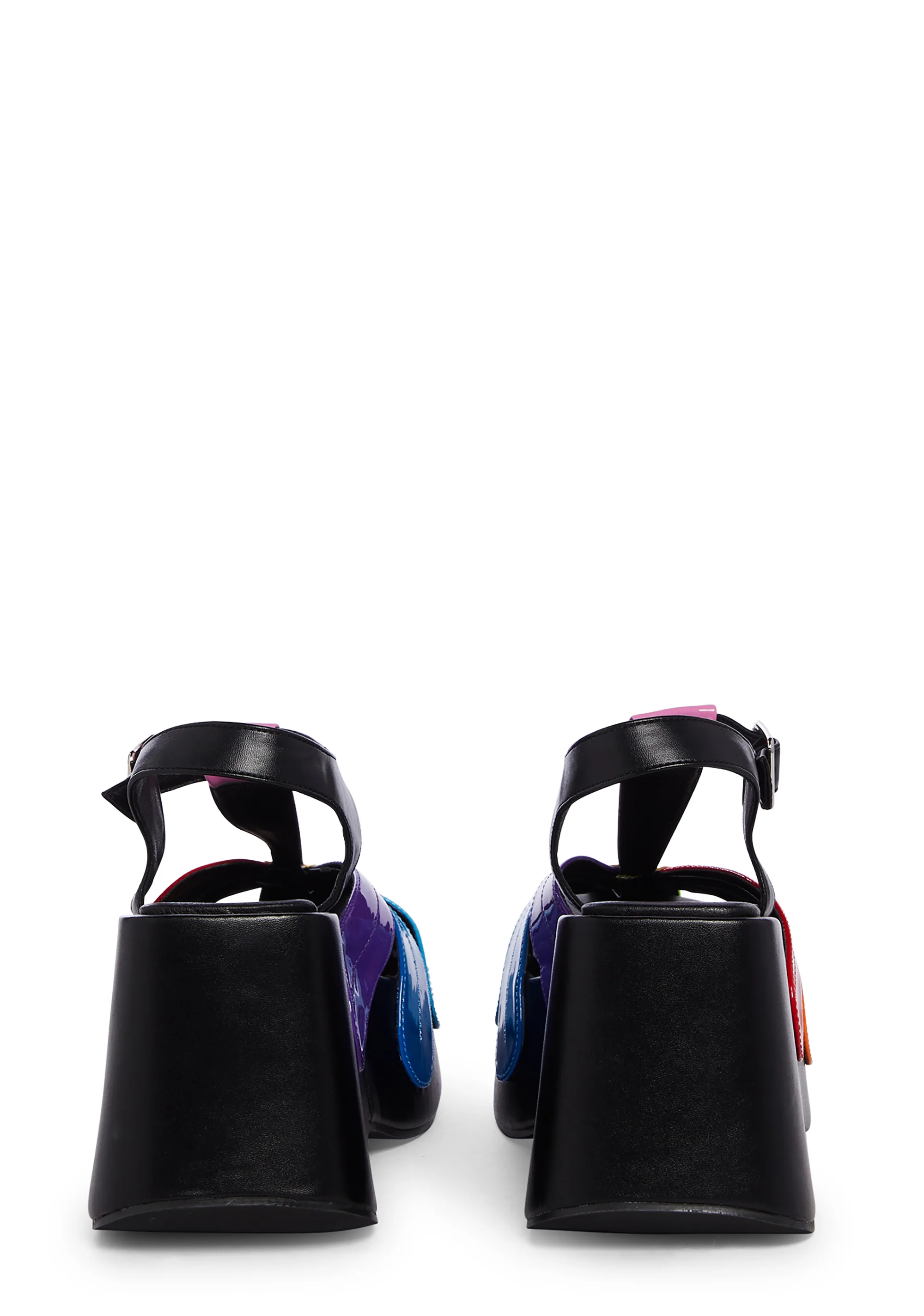 Forever Frolicking Platform Sandals - Rainbow - Image 4