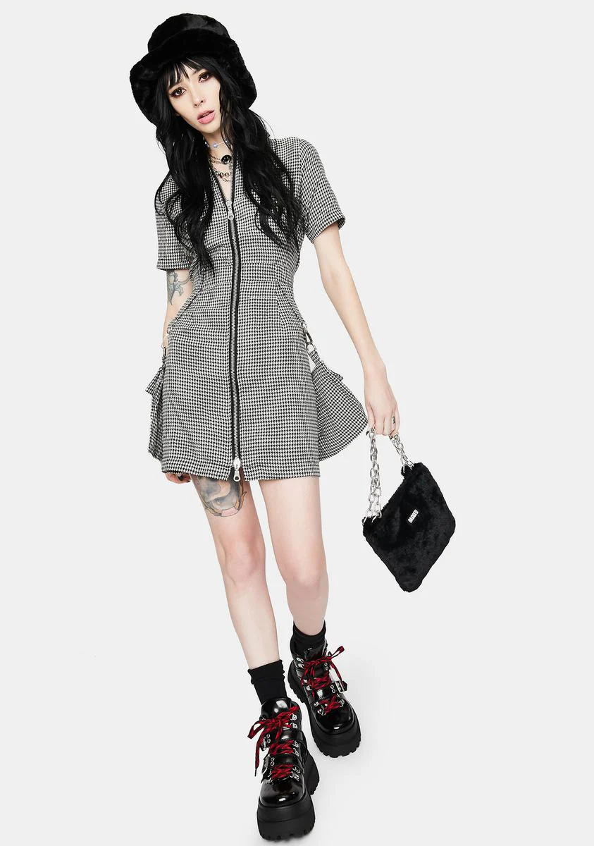 Formation Houndstooth Dress - Image 3