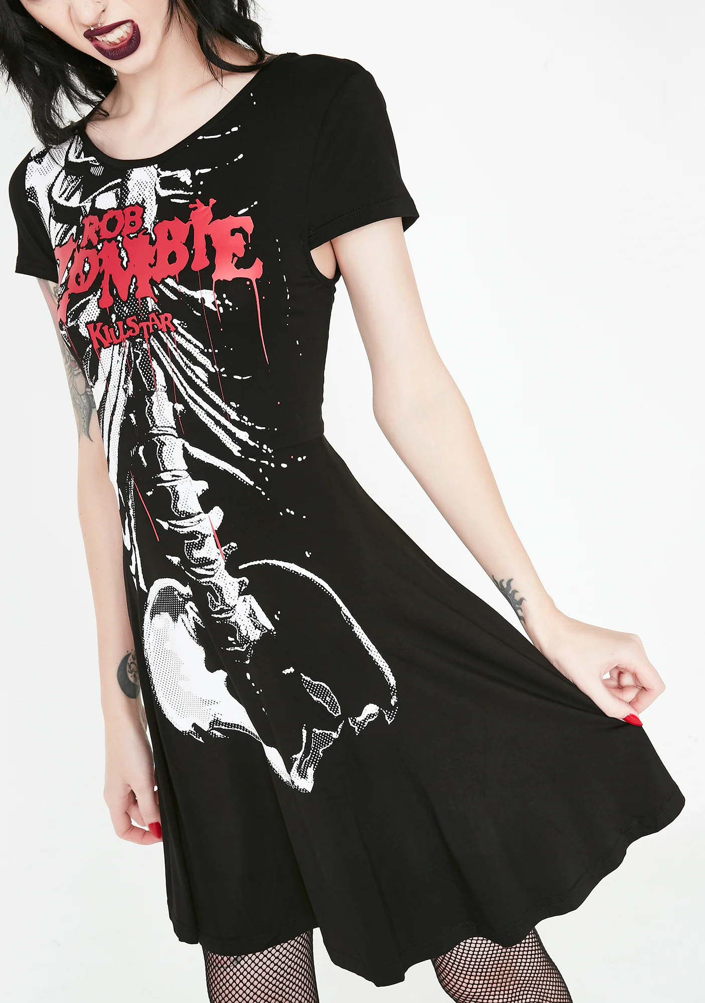 Foxy Bones Skater Dress - Image 2