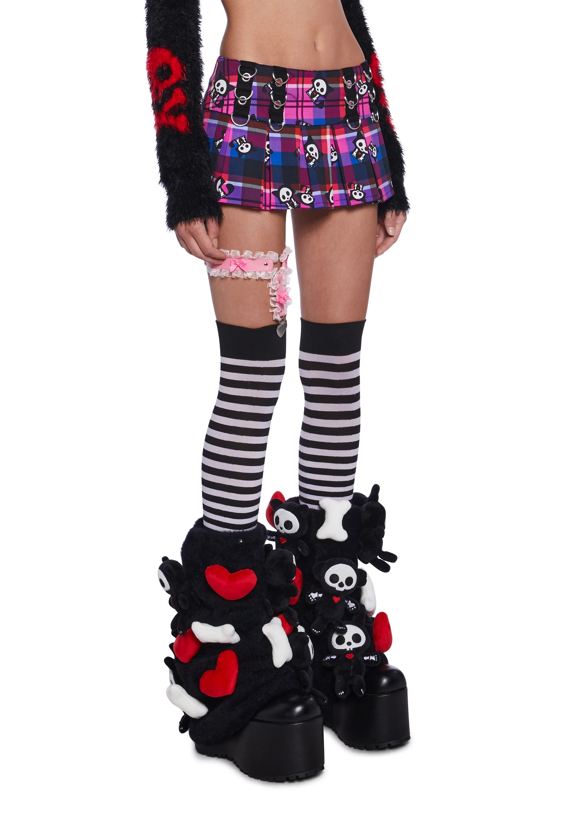 Foxy Plaid Mini Skirt - Image 3