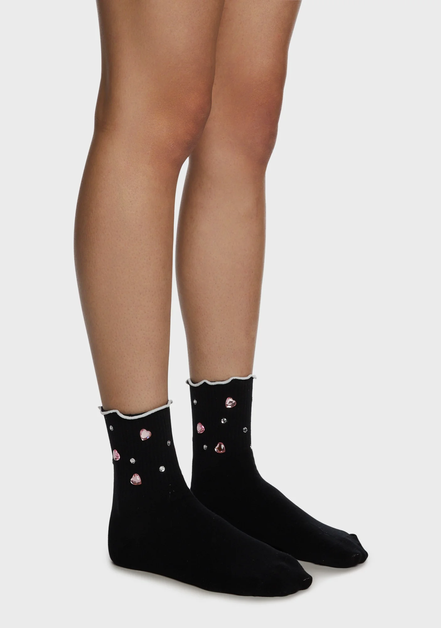 Fragile Desire Jewel Socks - Black - Image 2