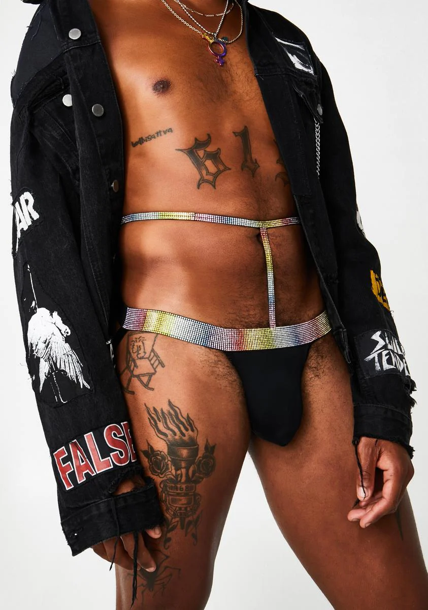 Freaky Mood Rhinestone Jockstrap - Image 2