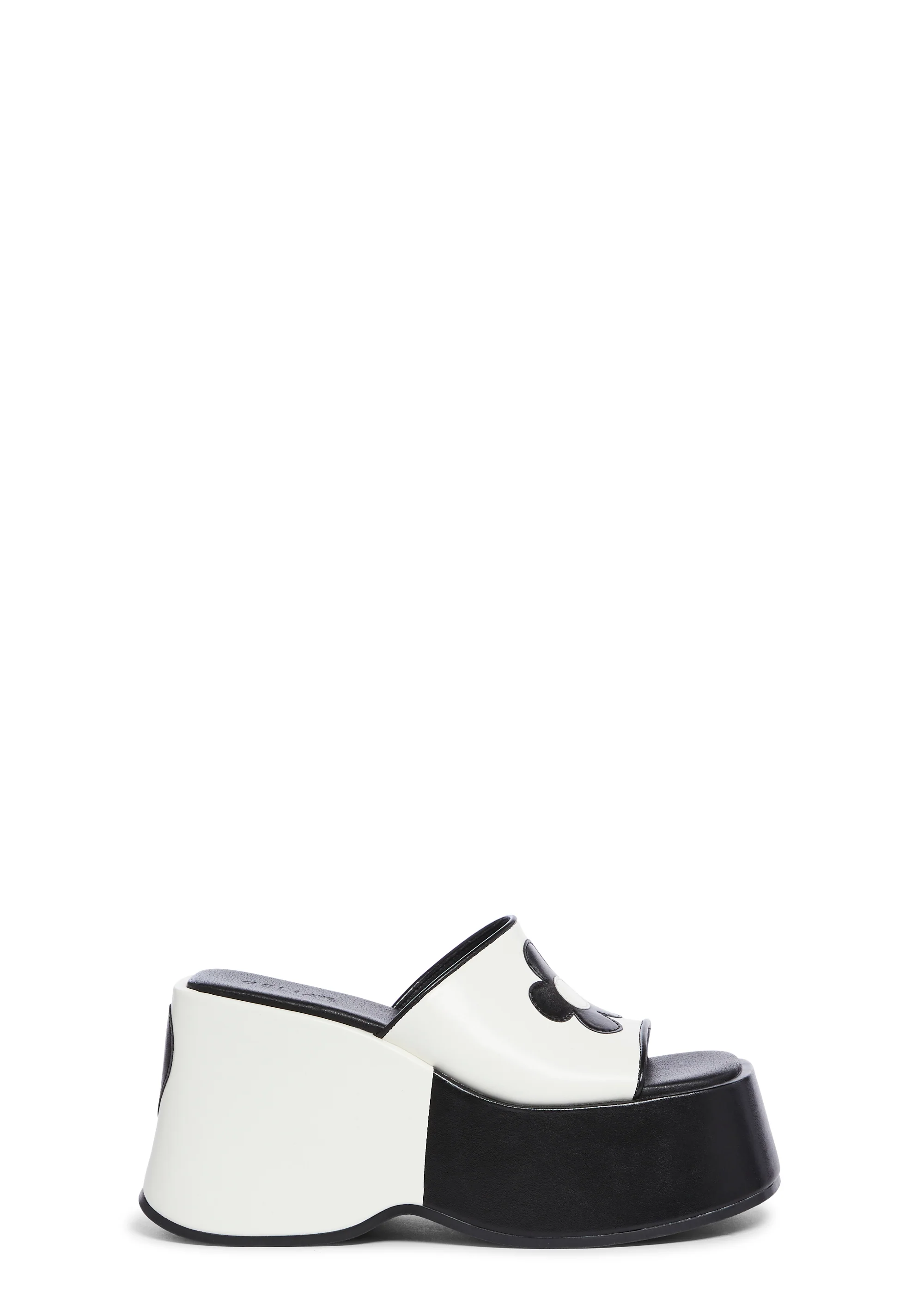 Free Luv Nation Platform Sandals - Black/White - Image 3