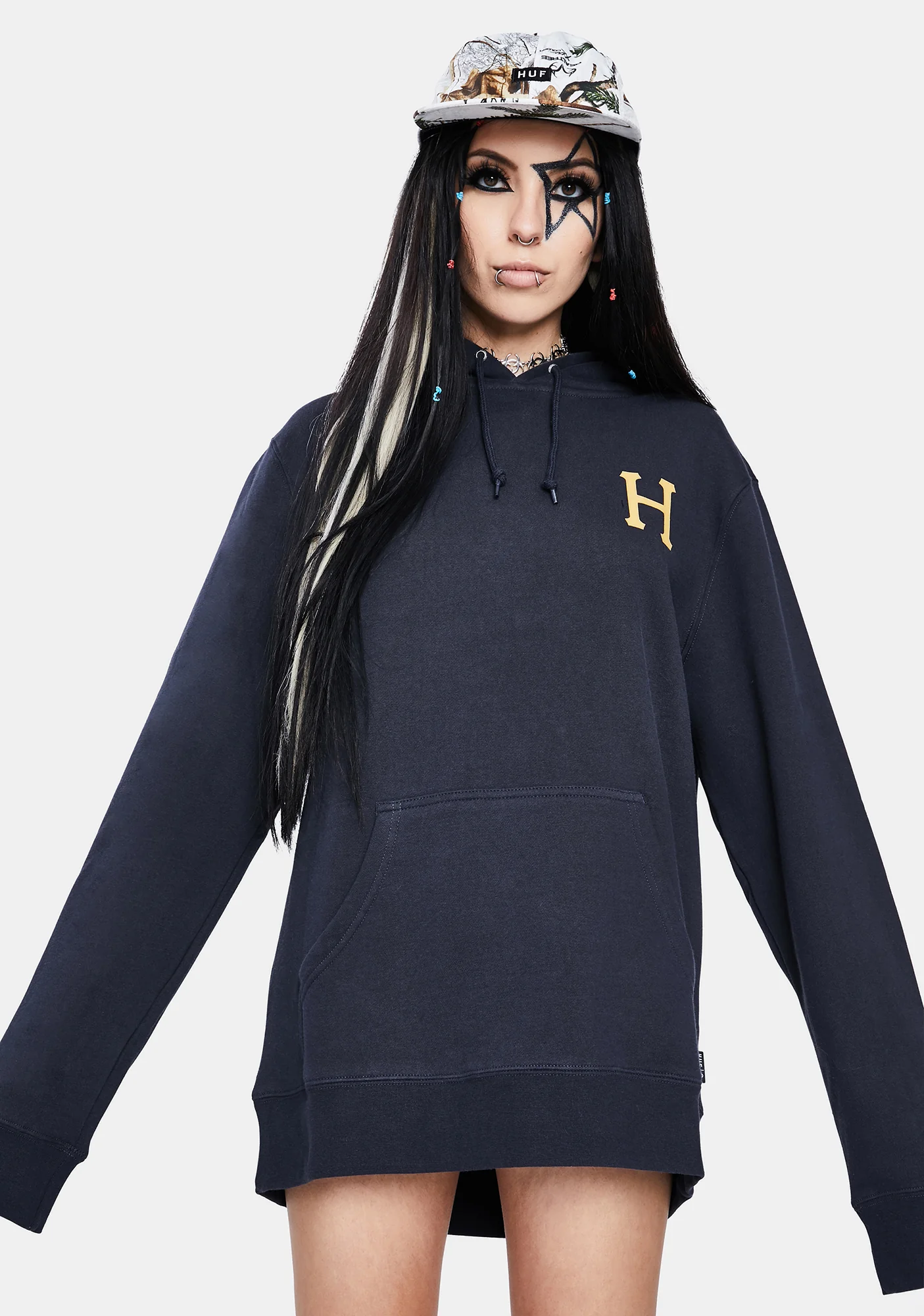 French Navy Planta Pullover Hoodie - Image 2