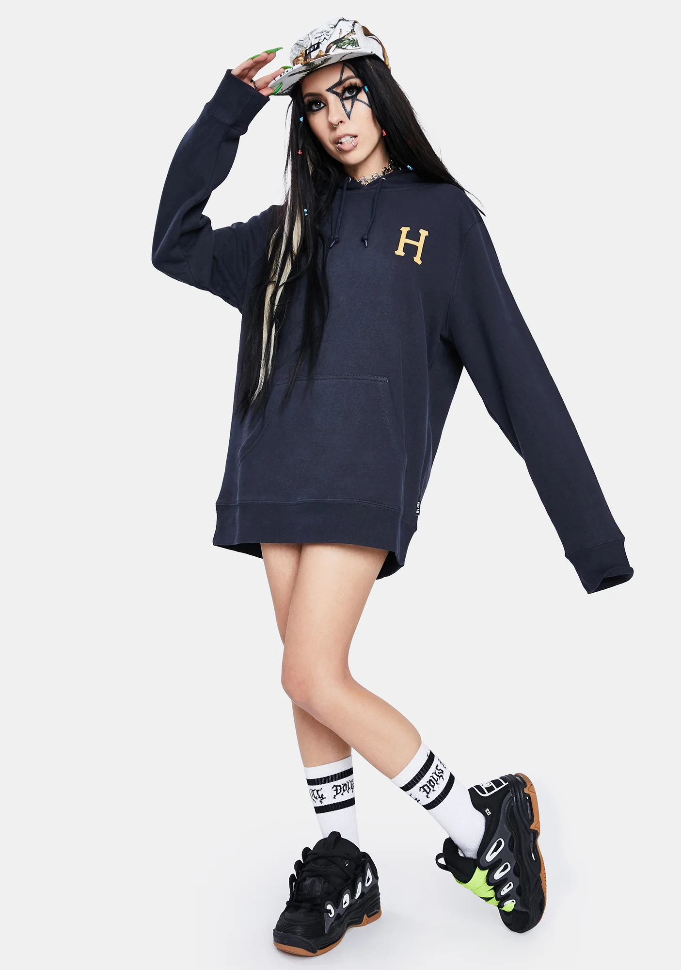 French Navy Planta Pullover Hoodie - Image 3
