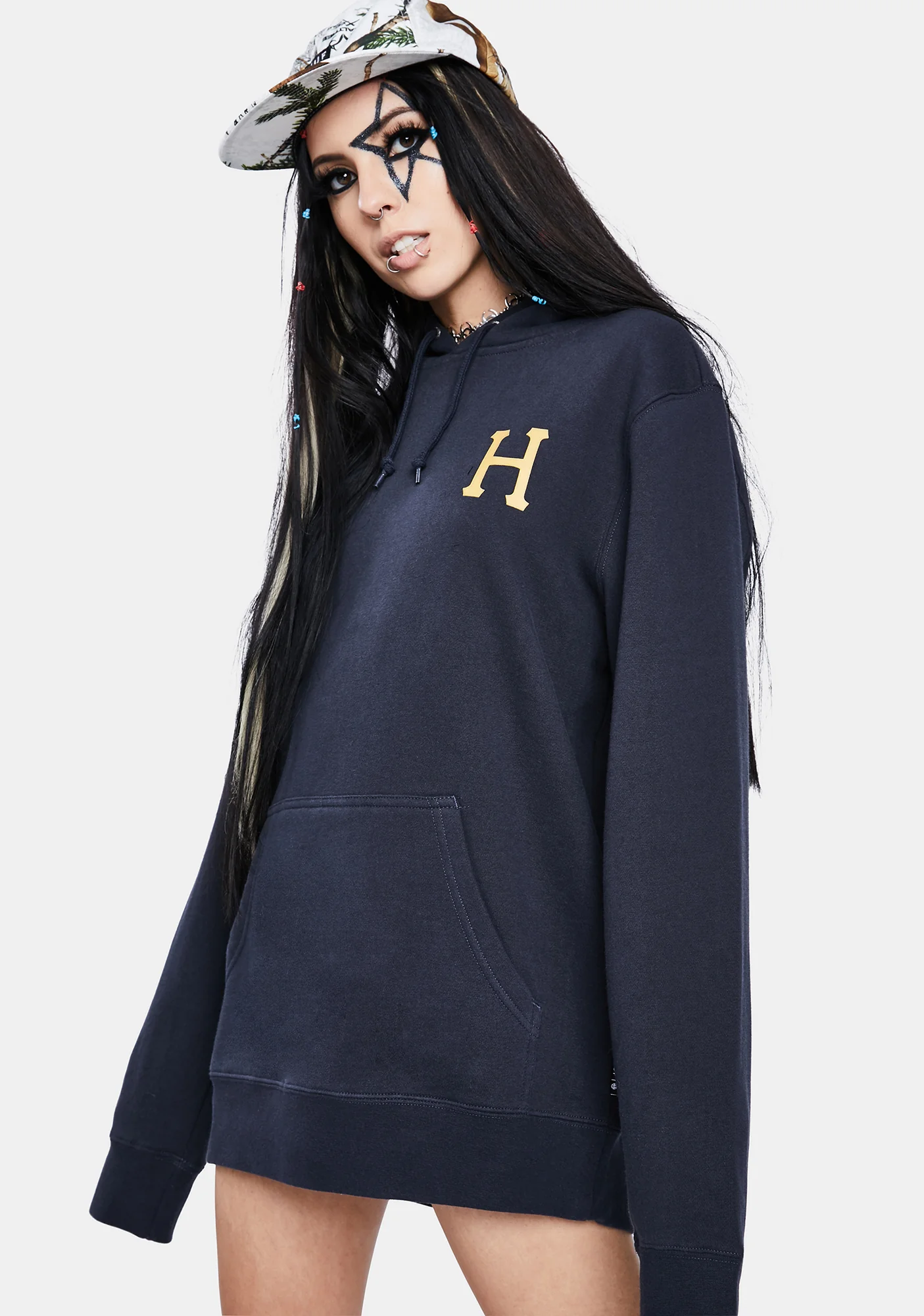 French Navy Planta Pullover Hoodie - Image 4