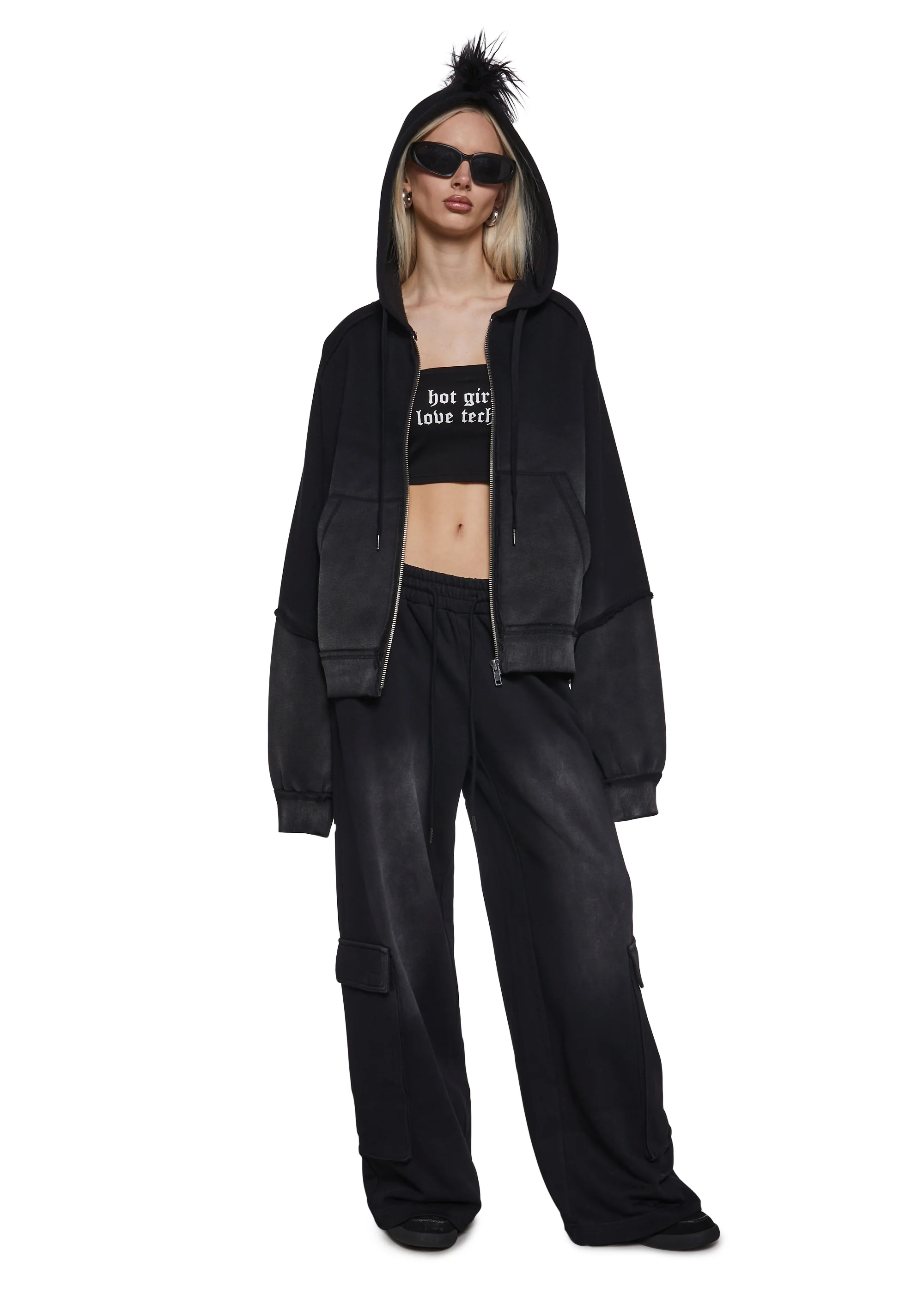 Delete Digits Cargo Sweatpants - Image 2