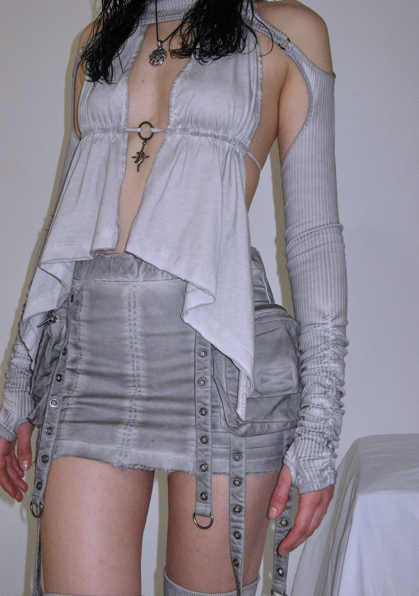 Frequency Cargo Mini Skirt - Sand - Image 6