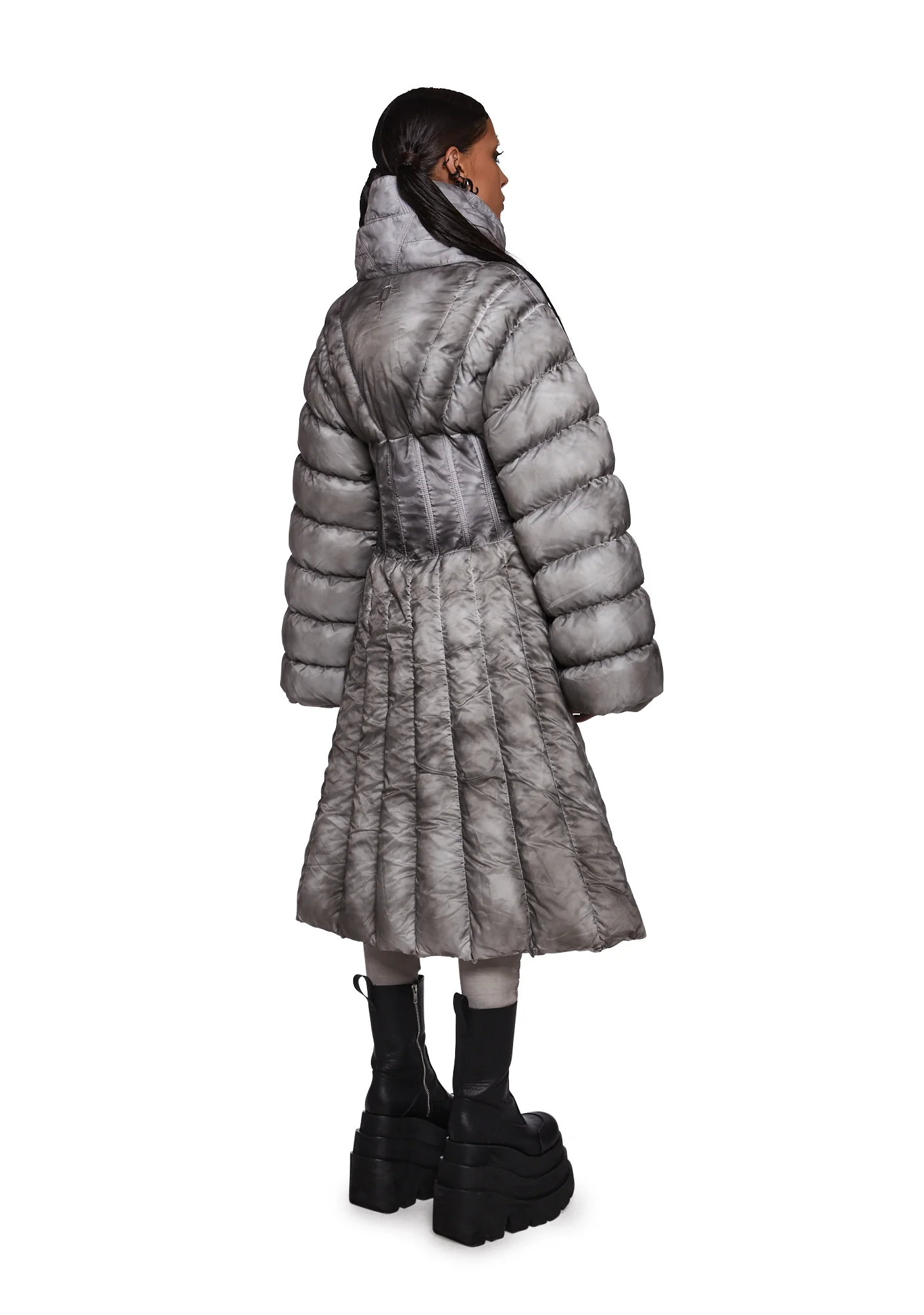 Frequency Puffer Jacket And Scarf - Image 4
