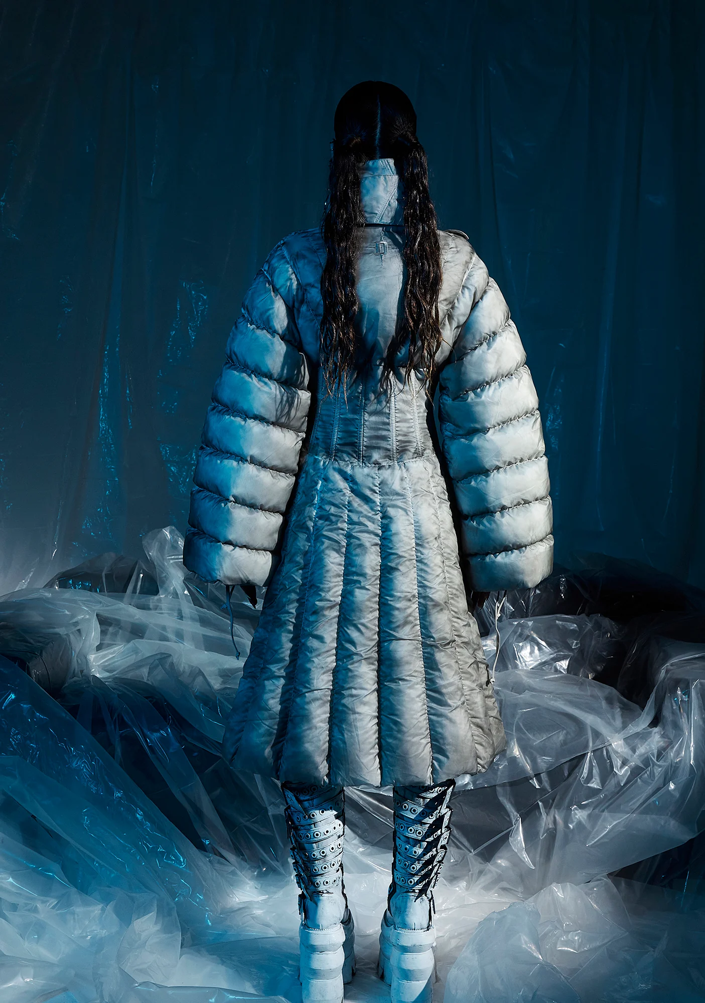 Frequency Puffer Jacket And Scarf - Image 7