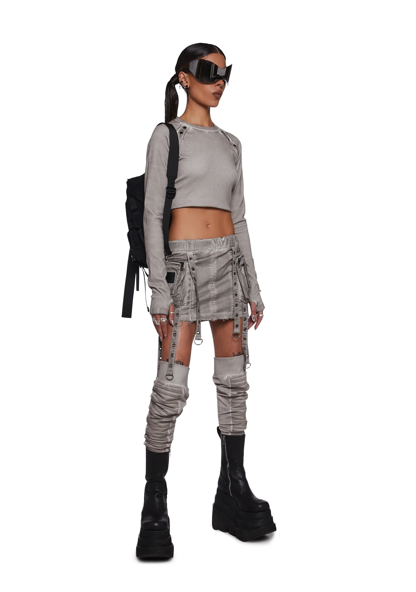 Frequency Raglan Top - Sand - Image 2