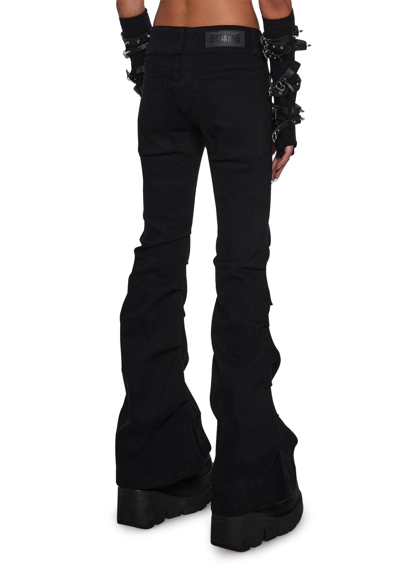 Frequency Wide Leg Pants - Black - Image 5