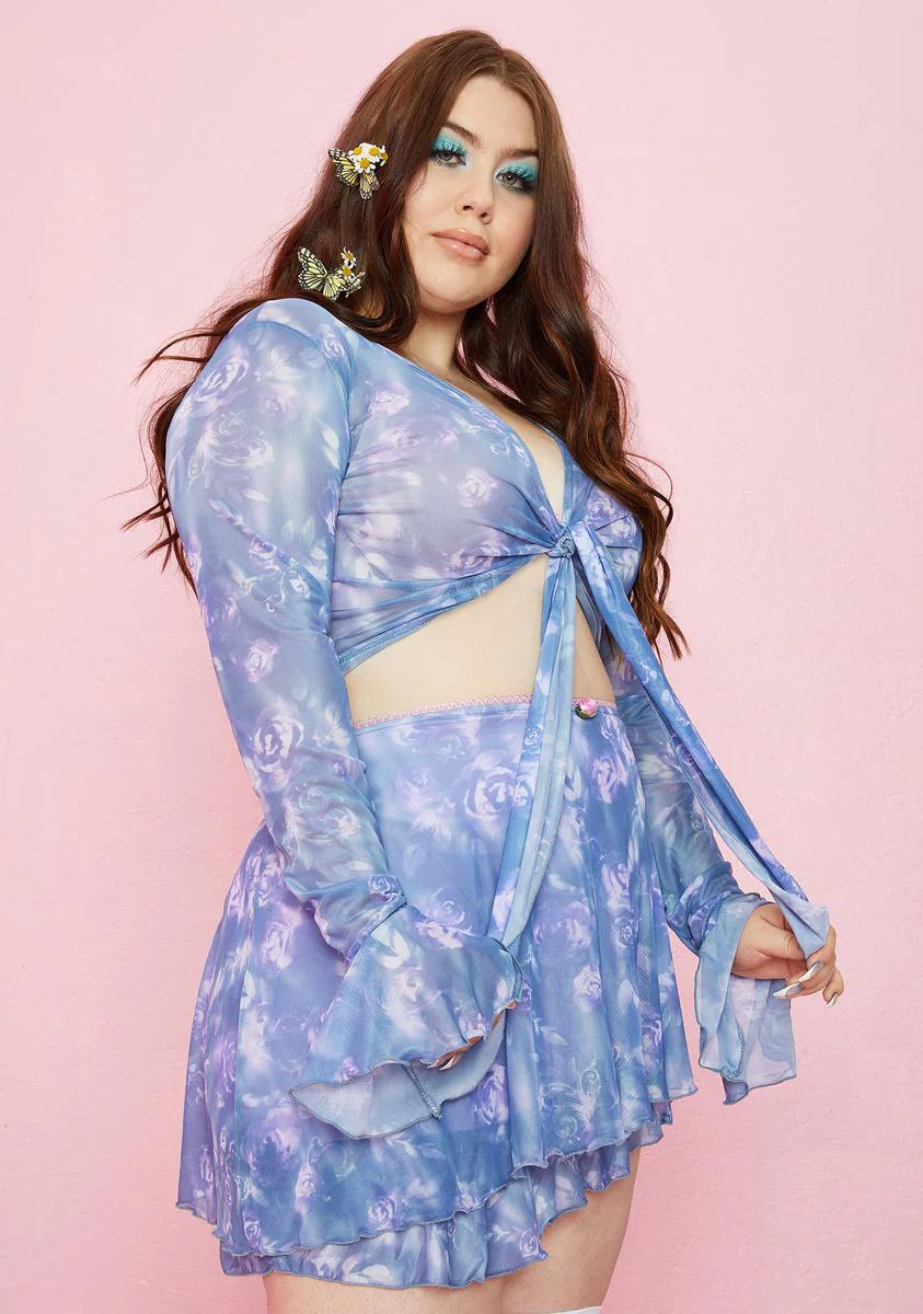 Fresh Bed Of Roses Wrap Top - Image 2