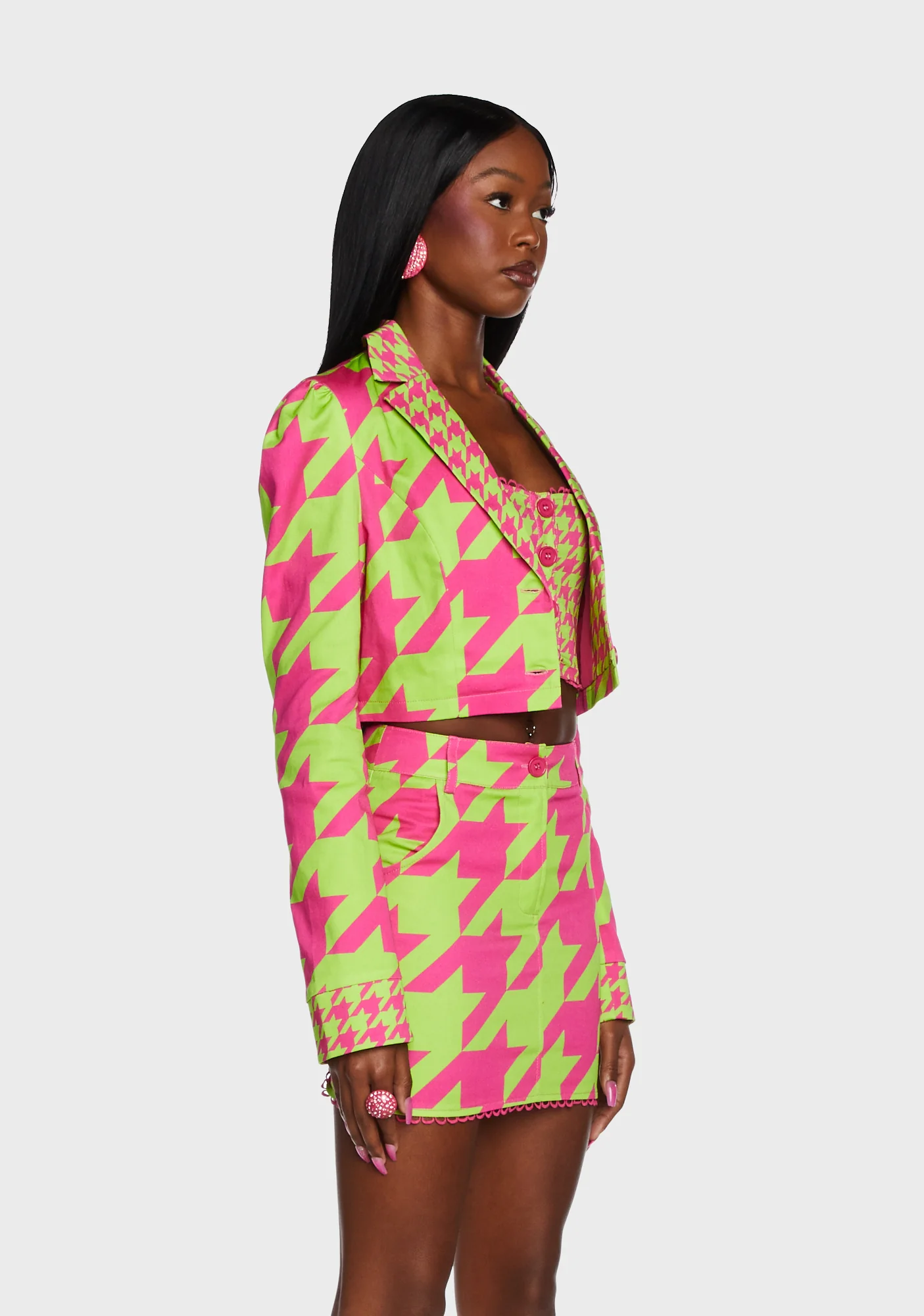 Friendly Fashionista Cropped Blazer - Image 3