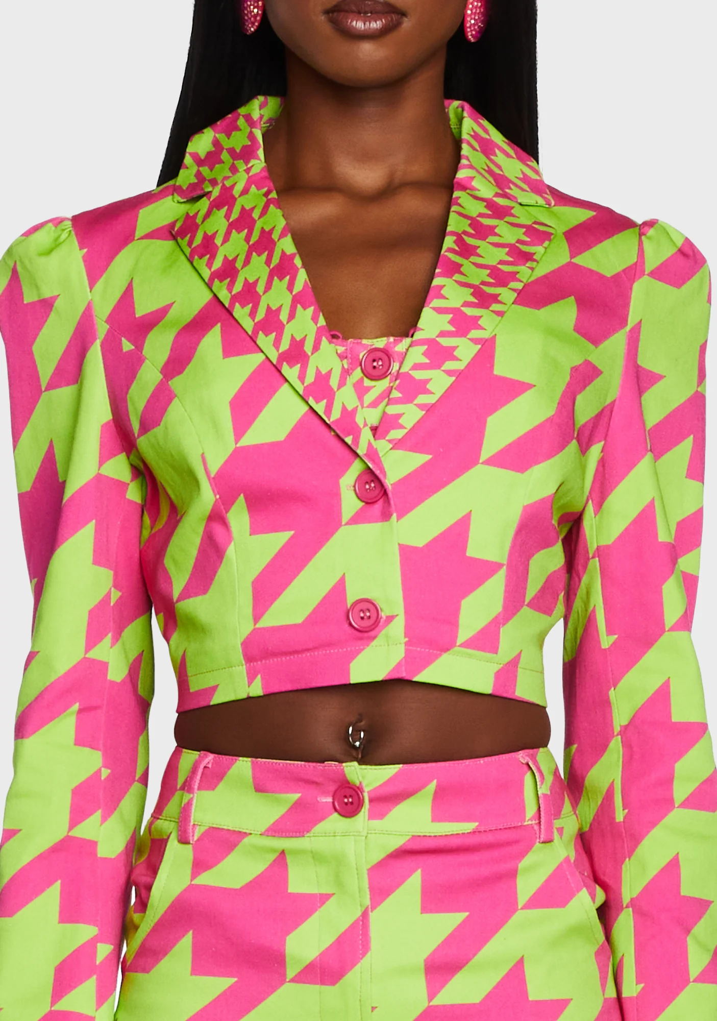 Friendly Fashionista Cropped Blazer - Image 5