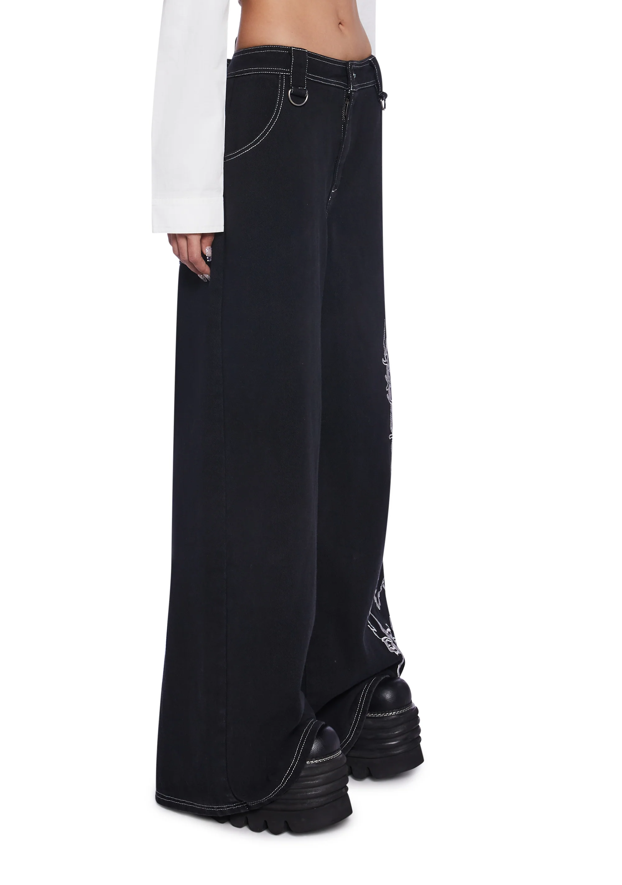 Friendly Nightmare Wide Leg Pants - Image 4