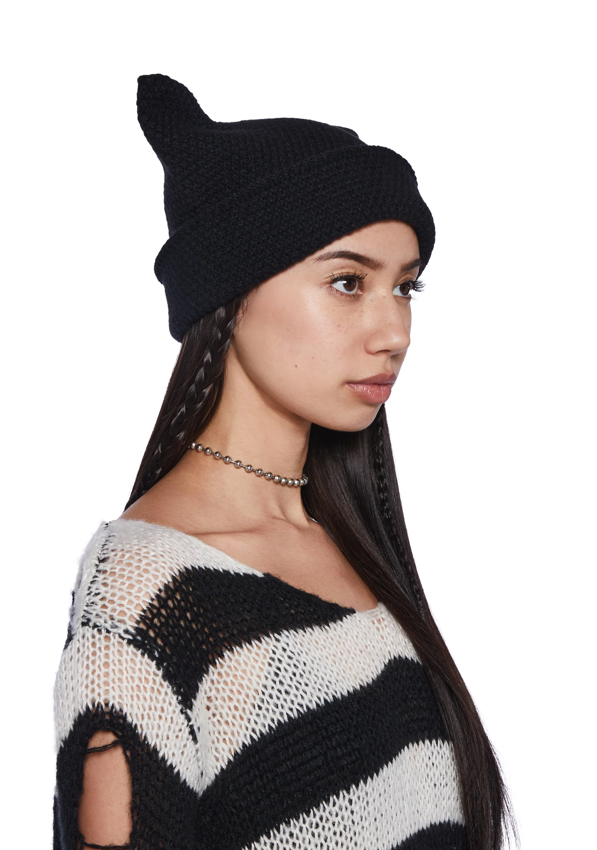 Friendly Persuasion Knit Beanie - Black - Image 2