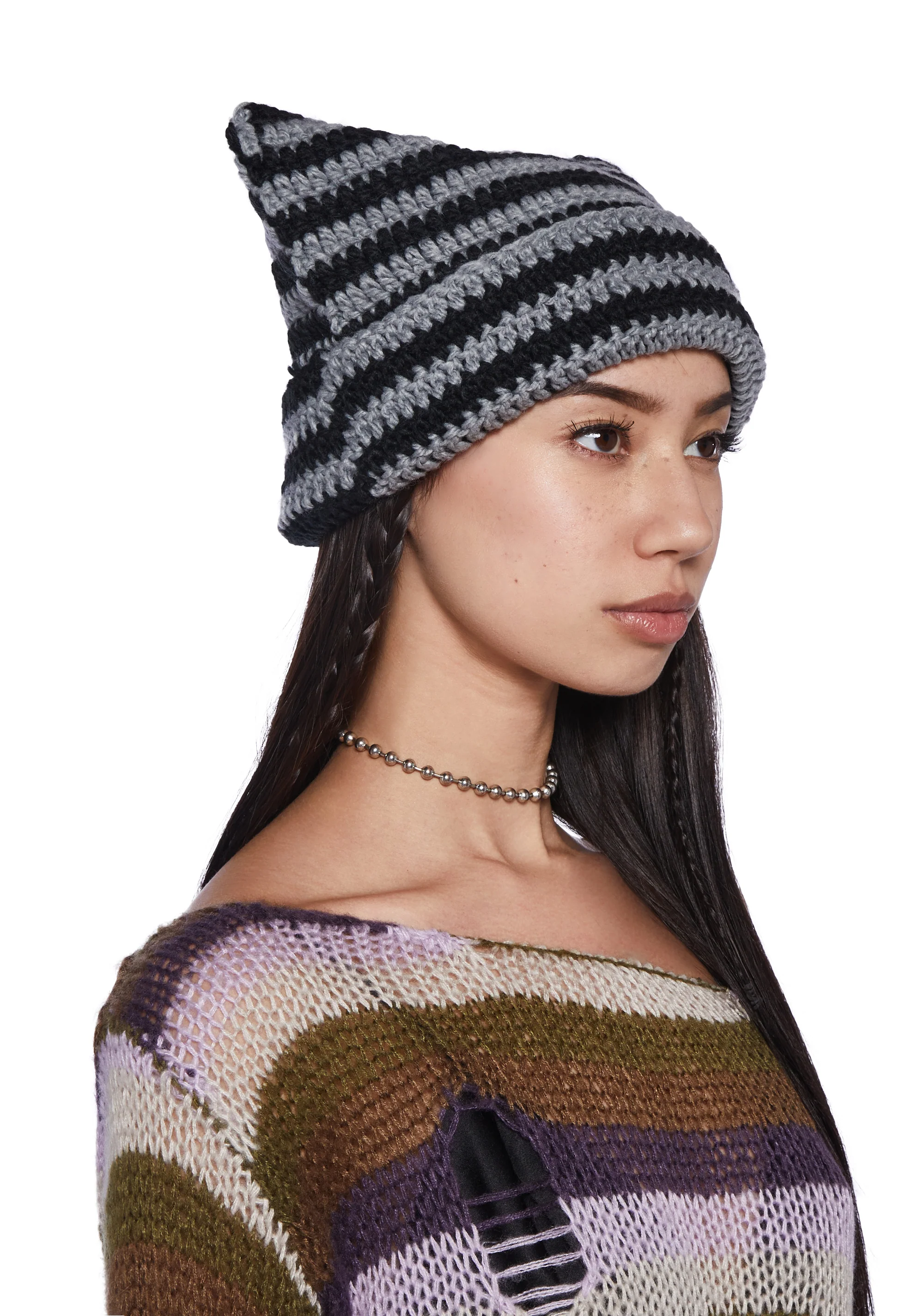 Friendly Persuasion Knit Beanie - Gray - Image 2