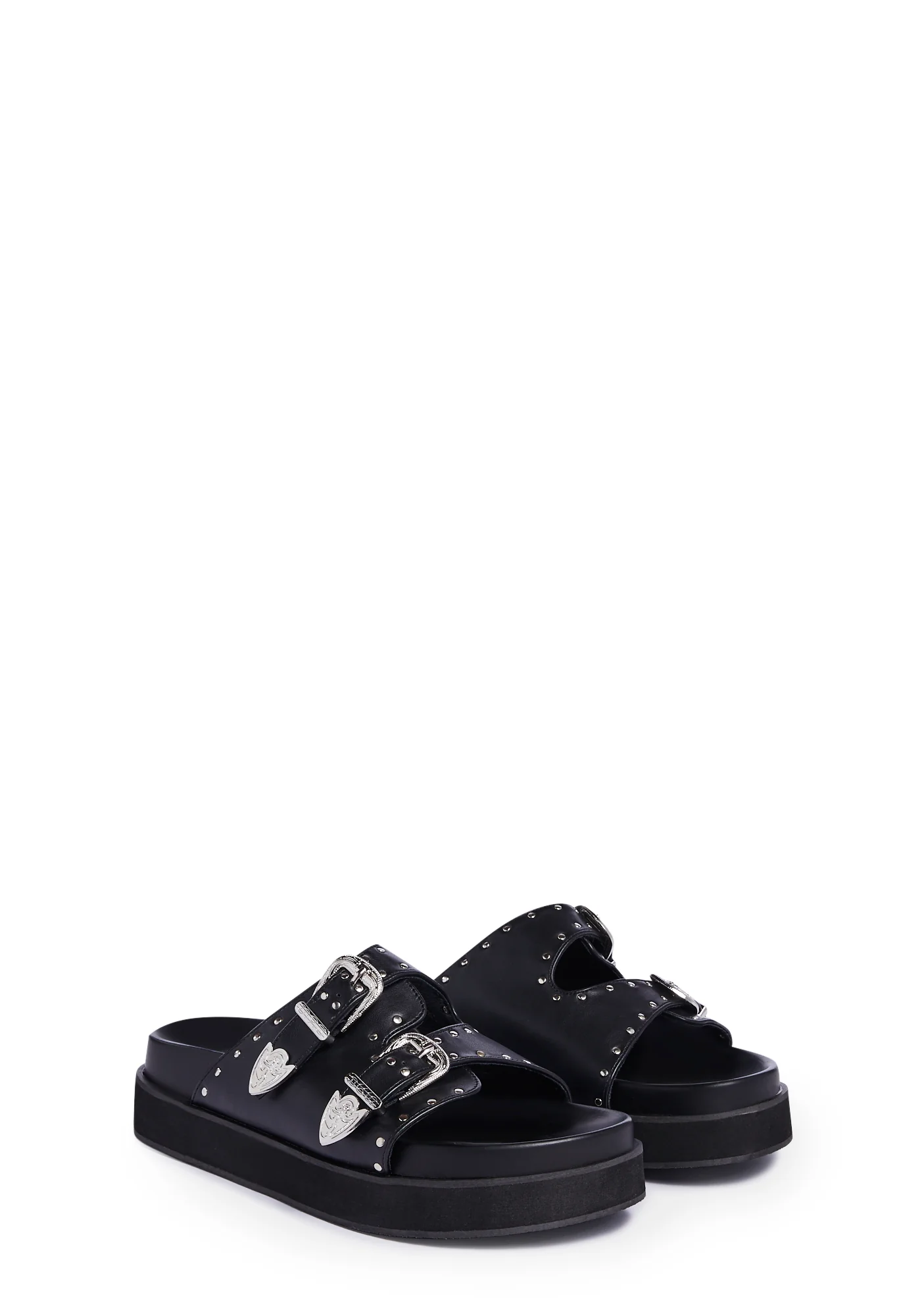 Frontier Western Buckle Sandals - Image 3