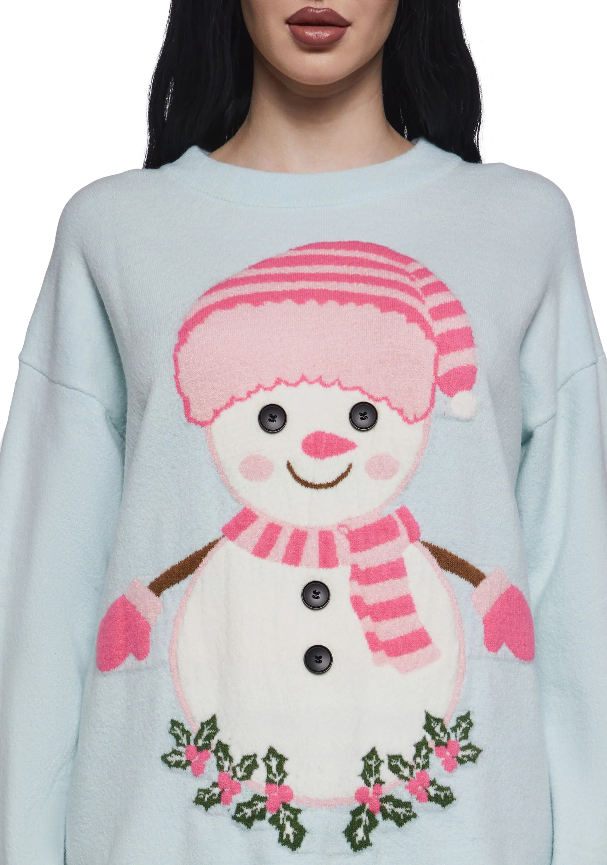 Frosty Dreams Intarsia Sweater - Image 5