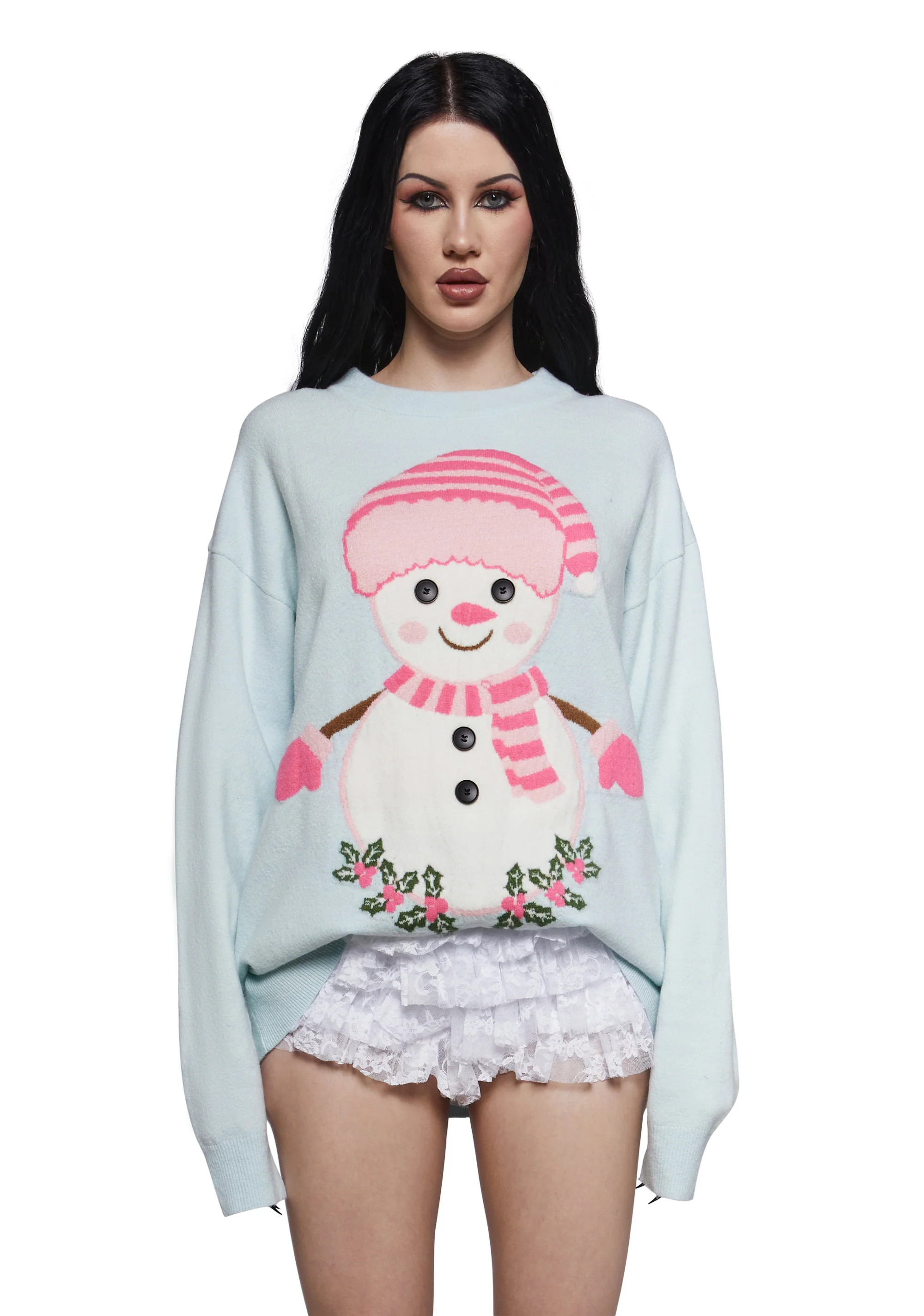 Frosty Dreams Intarsia Sweater - Image 6