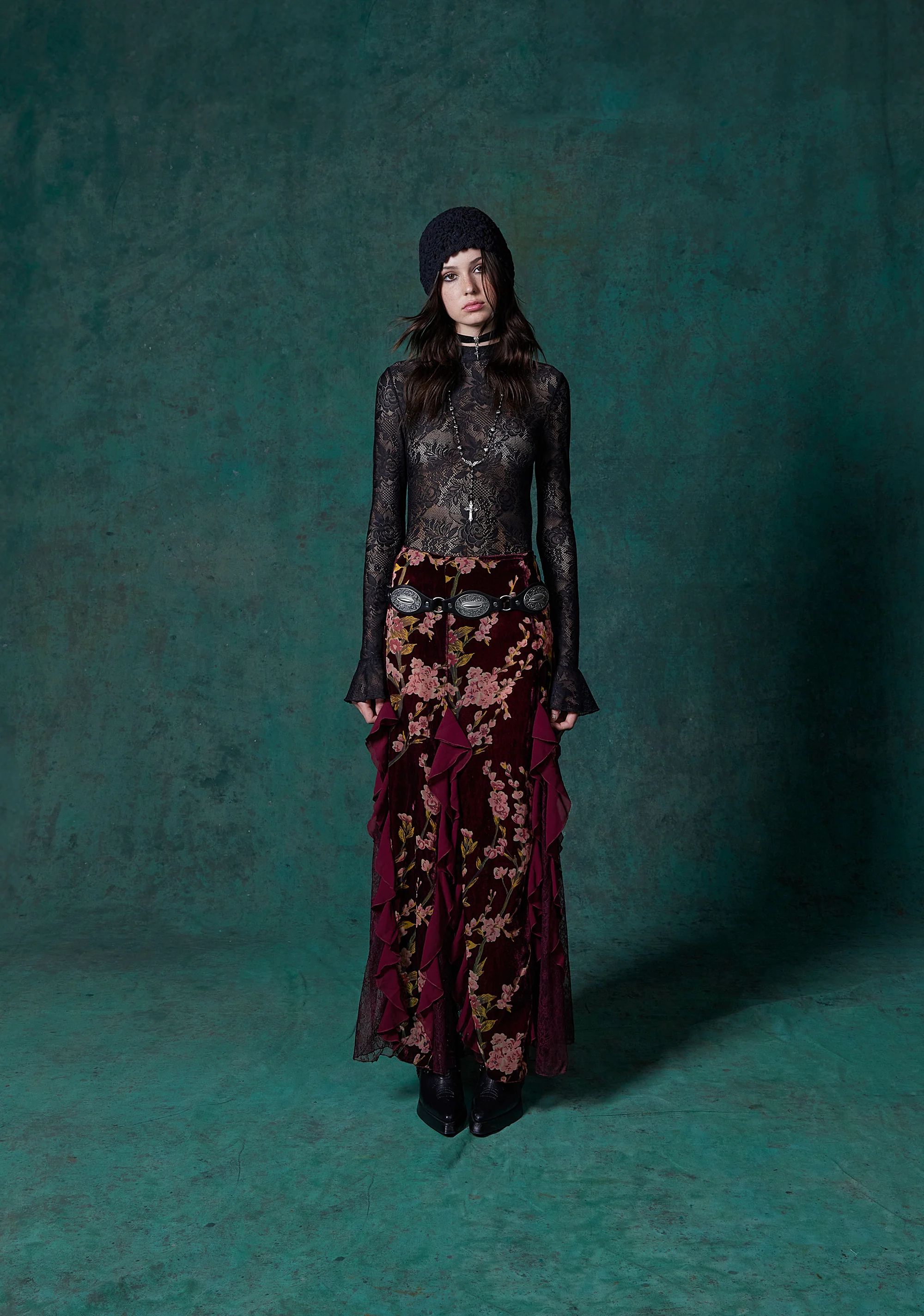 Frozen Wanderlust Lace Bodysuit - Black - Image 6