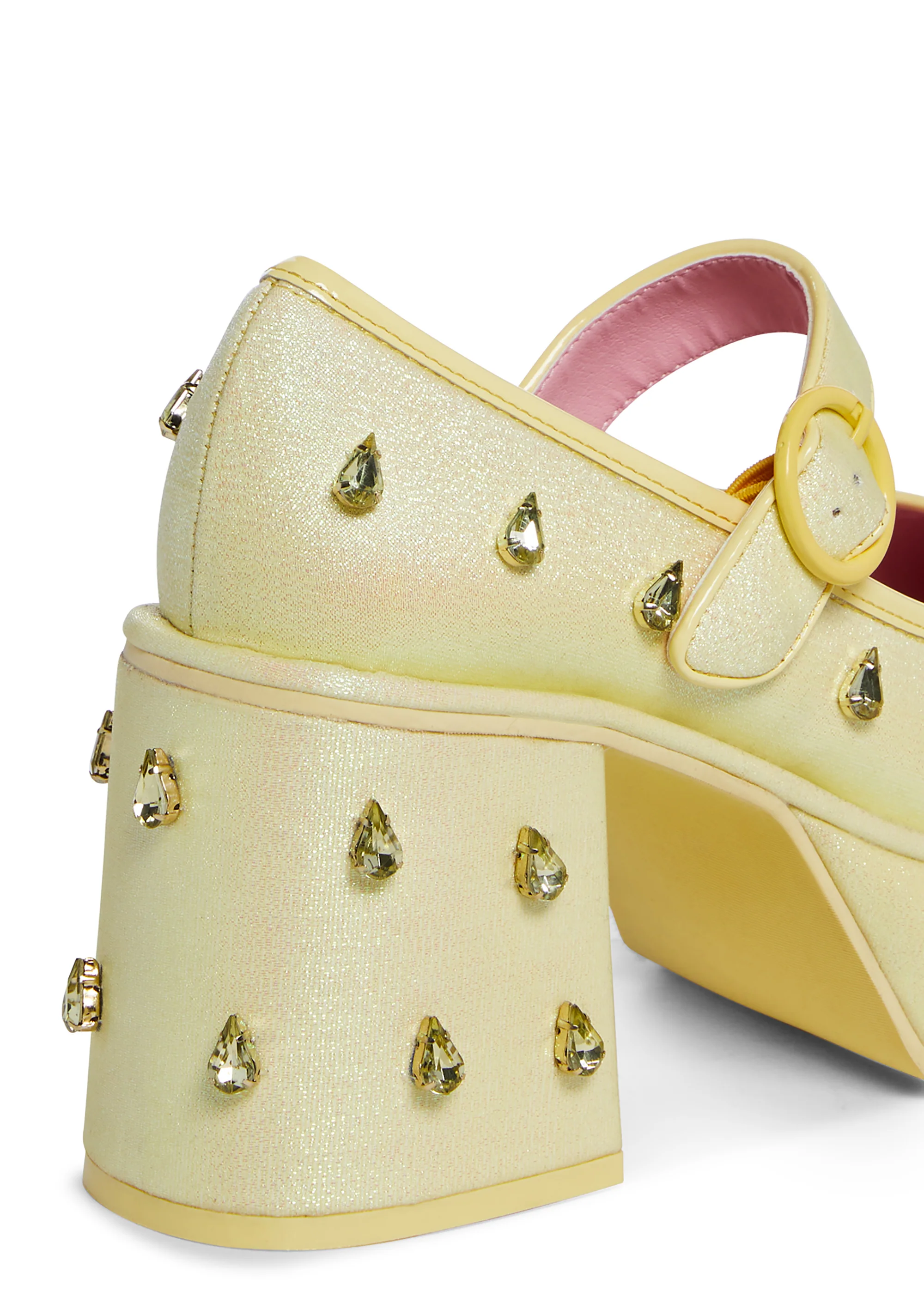 Fruit Fusion Platform Mary Janes - Lemon - Image 2