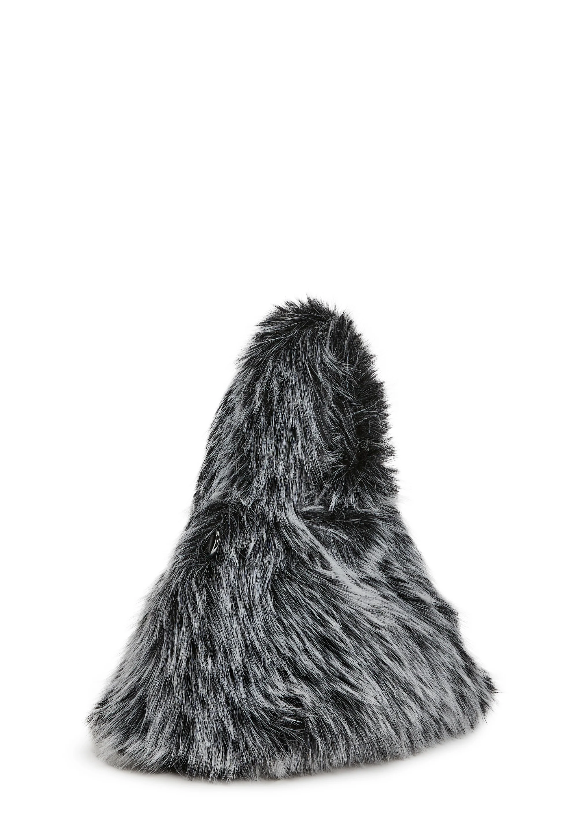 Arctic Noir Faux Fur Bag And Hat Set - Image 11