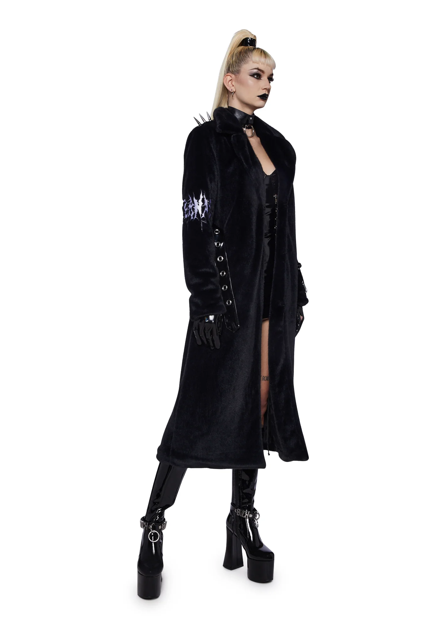 Nocturnal Nirvana Faux Fur Duster - Image 5