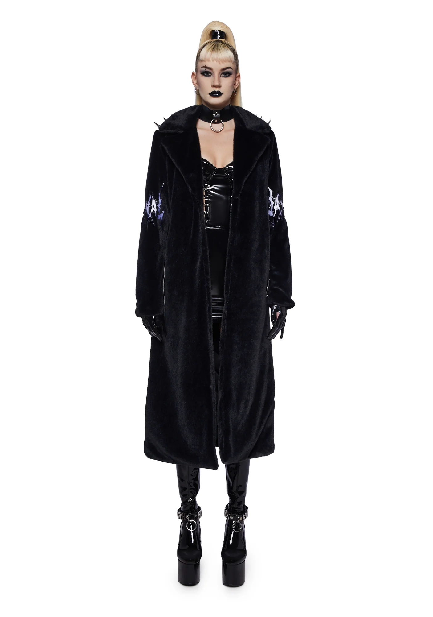 Nocturnal Nirvana Faux Fur Duster - Image 6
