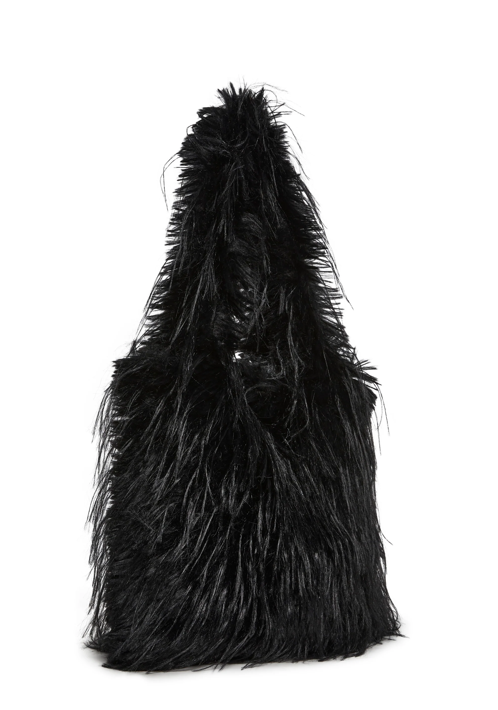Star Dream Faux Fur Shoulder Bag - Black - Image 3