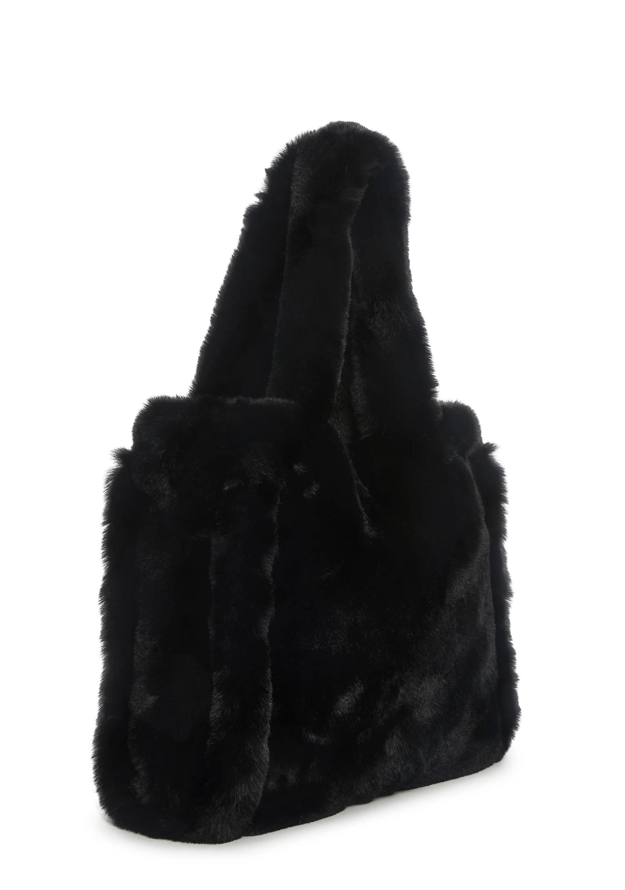 Cutie Pie Faux Fur Bag - Black - Image 4