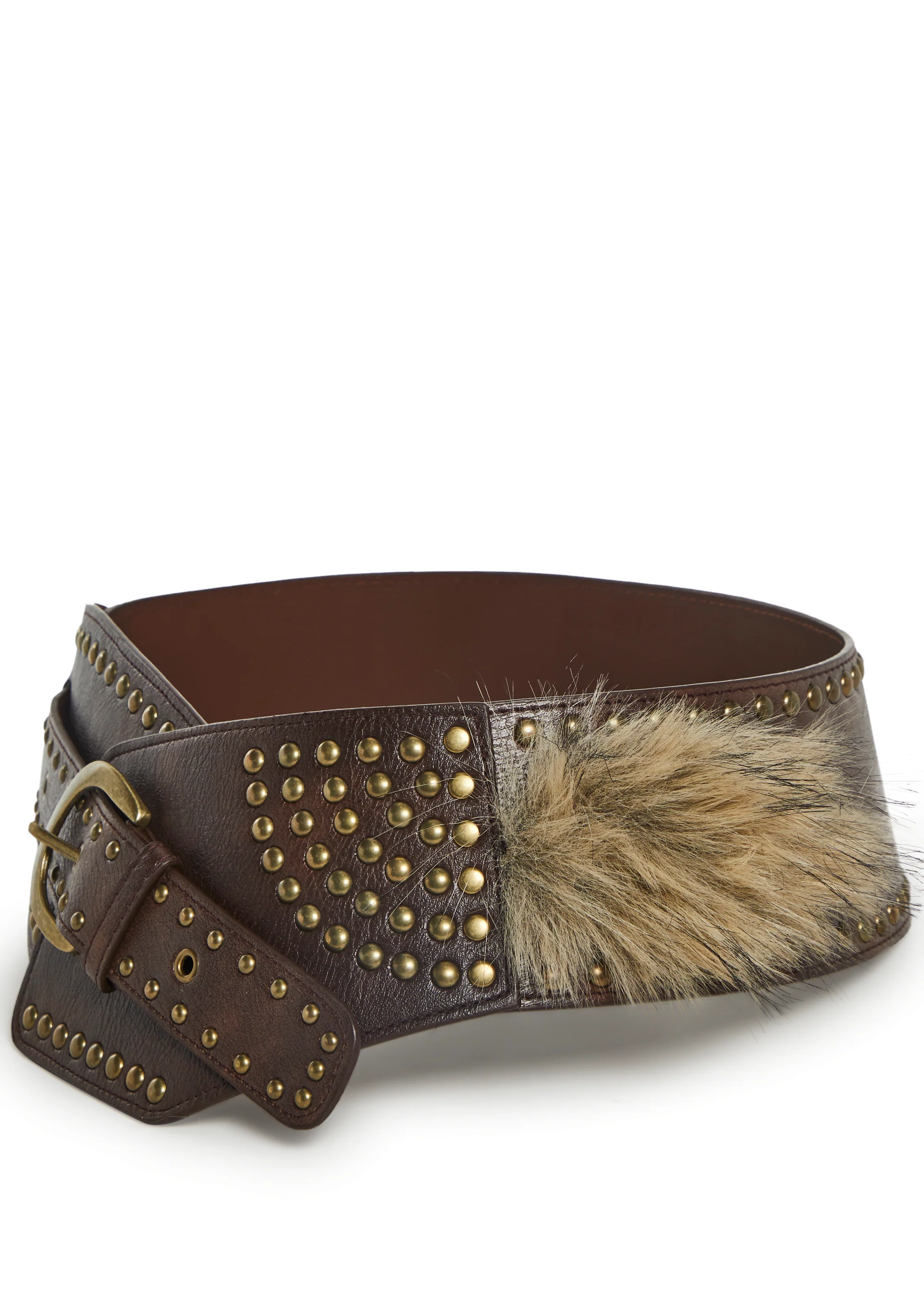 Gambling Desert Studded Belt - Brown - Image 6