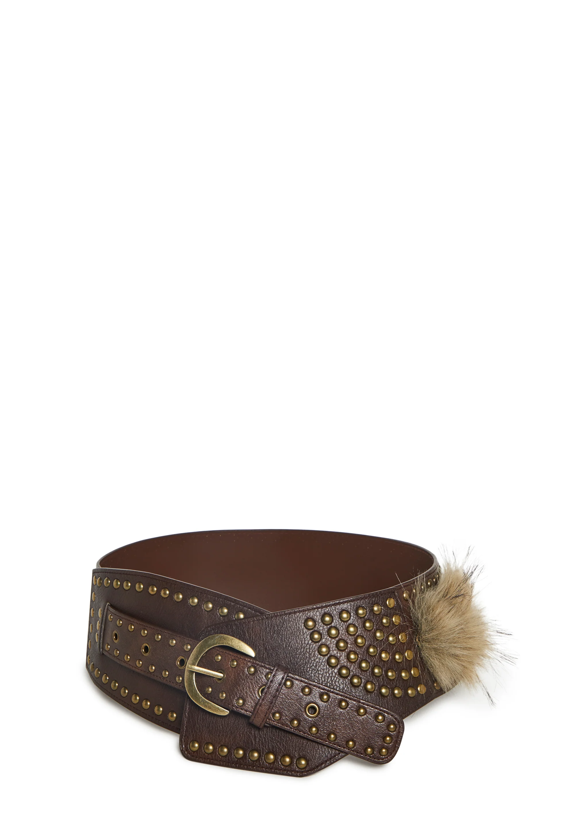 Gambling Desert Studded Belt - Brown - Image 7
