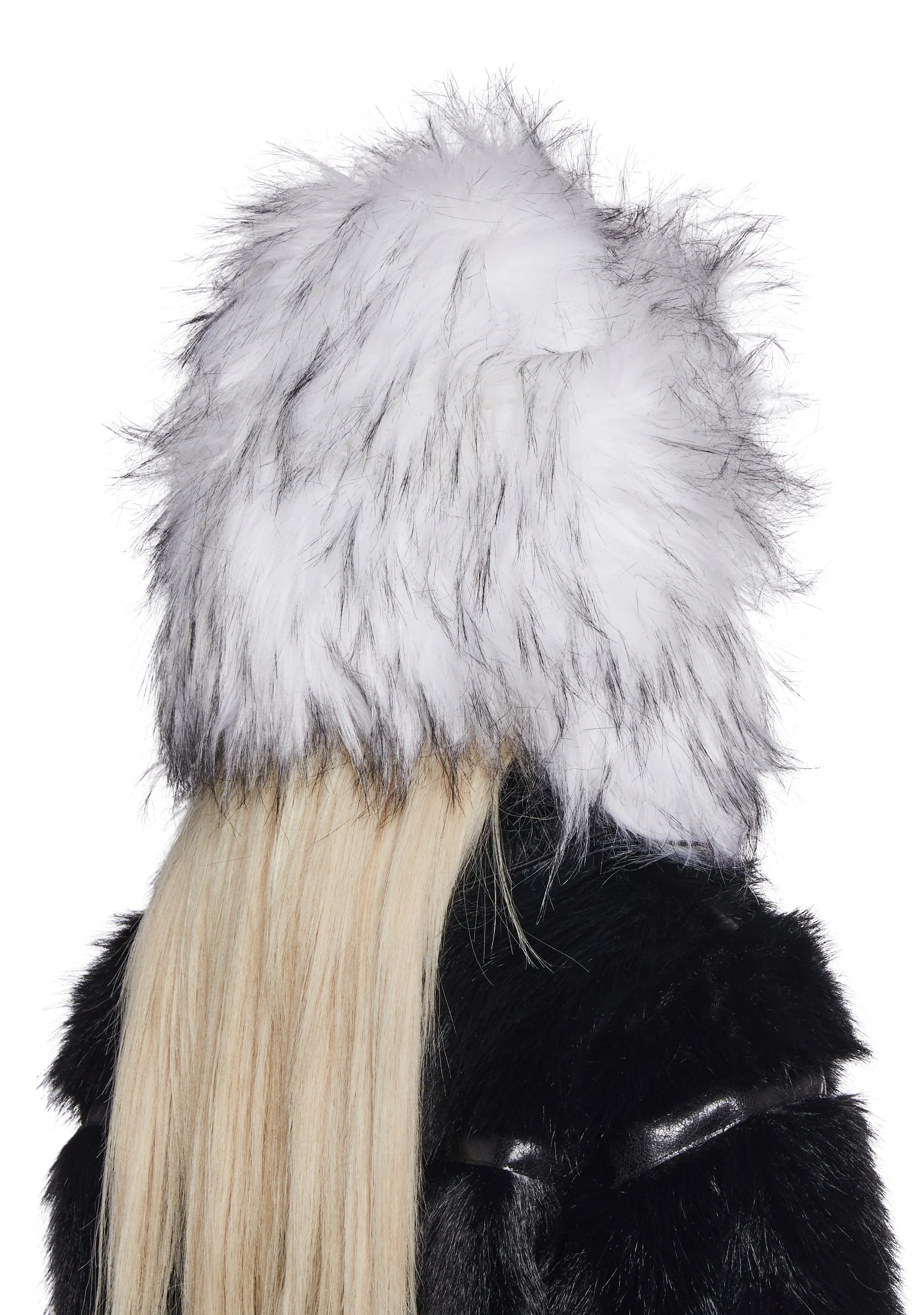 Aura Faux Fur Trapper Hat - White - Image 3